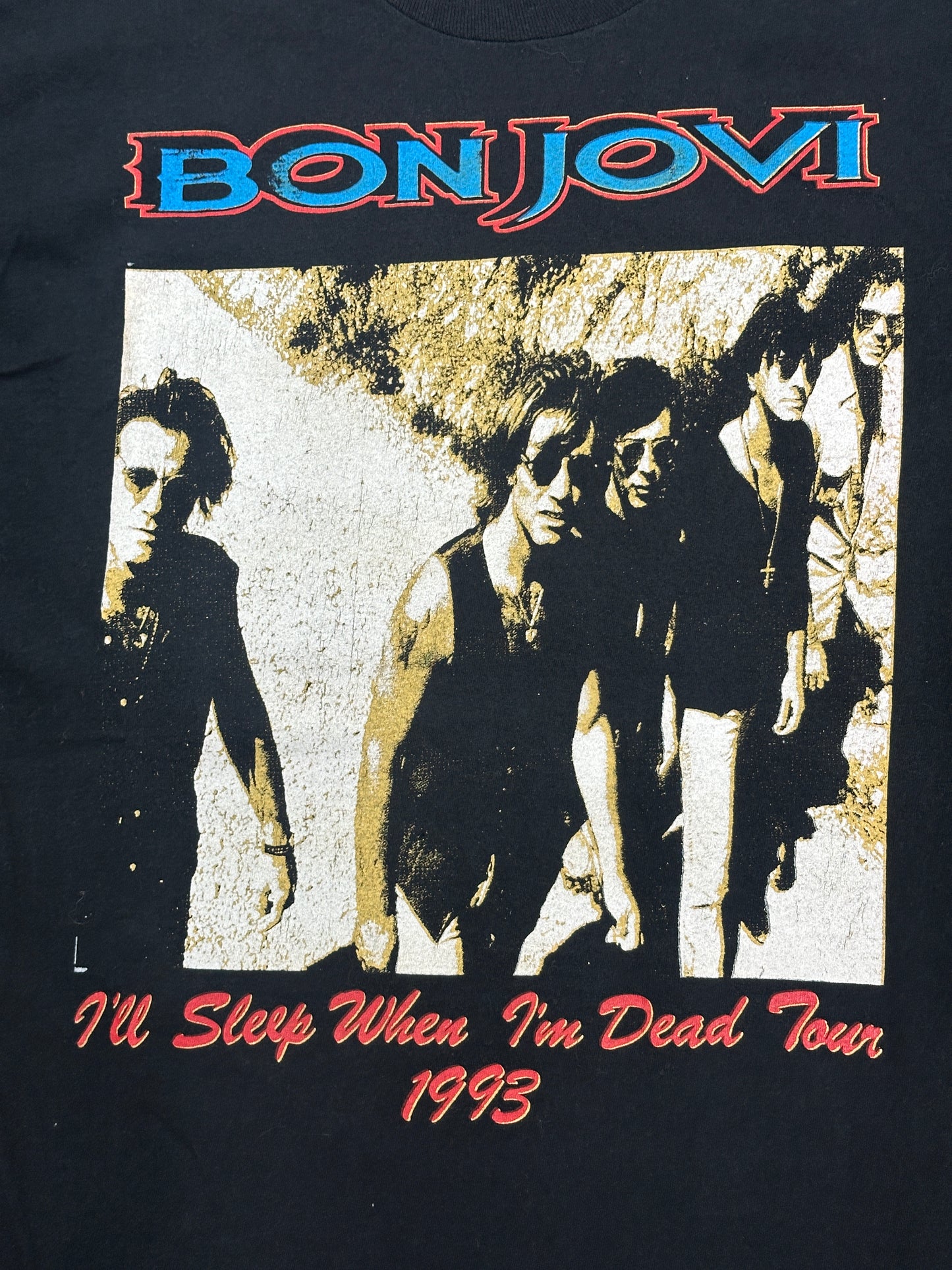 [L] 1993' BON JOVI 'Keep The Faith' Euro Tour Tee