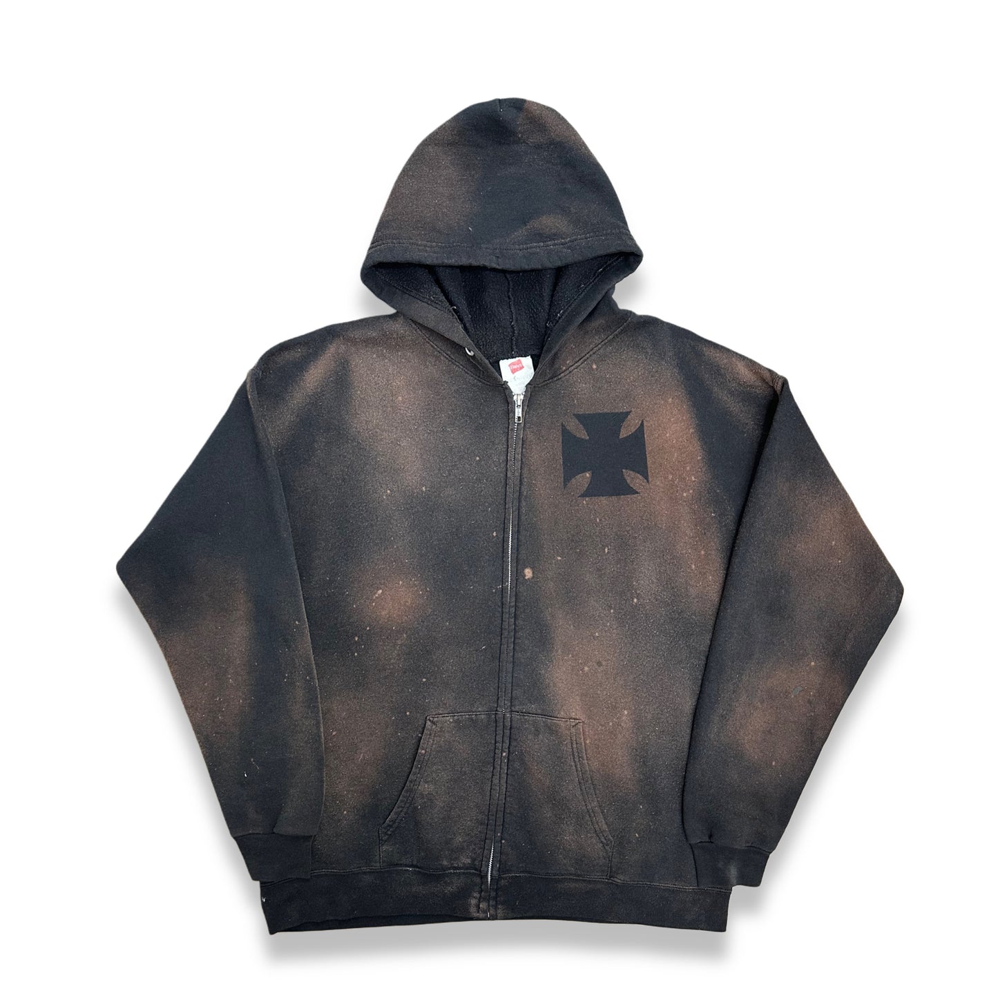 [L] Hanes Iron Cross Faded Hood Zip-up