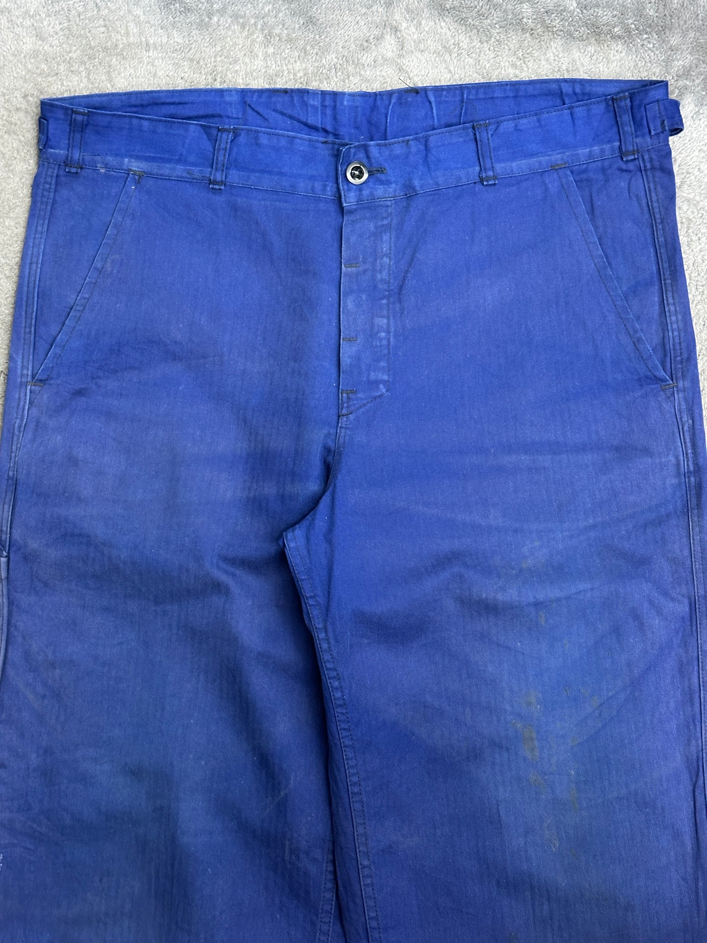 [36] 70s French Herringbone Twill Work Pants