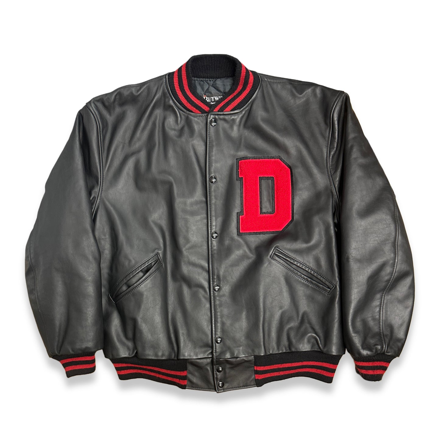 [XL] 80s D.A.R.E Cowhide Bomber Jacket