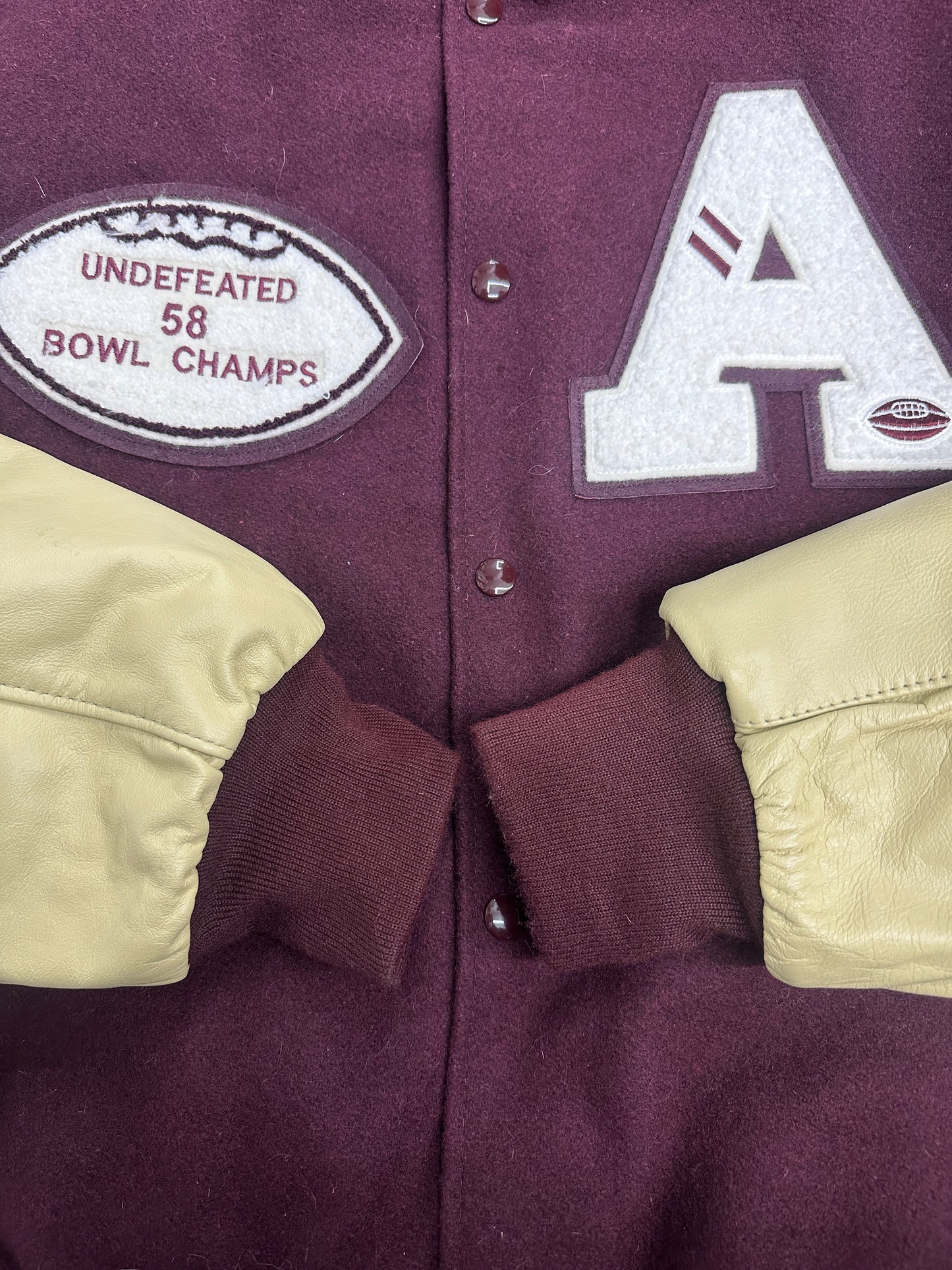 [L] 90s Holloway Wool Varsity Jacket