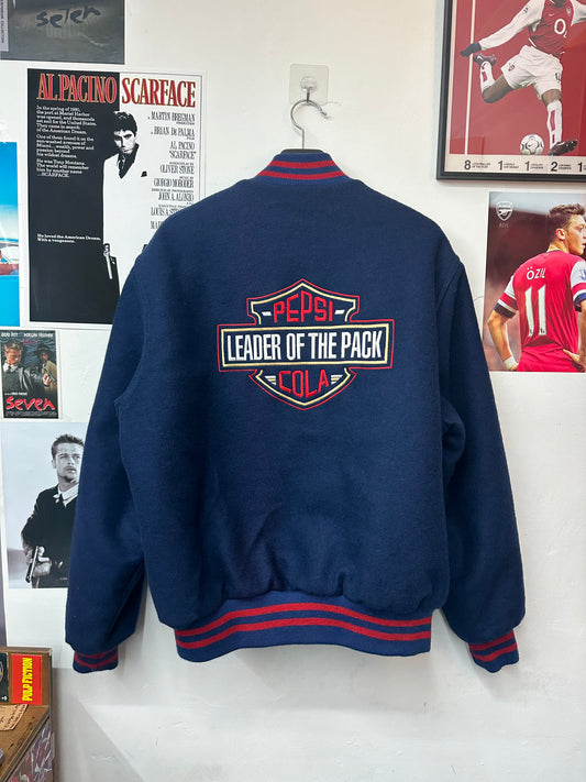 [XL] 90s Holloway Pepsi H-D parody Wool Jacket