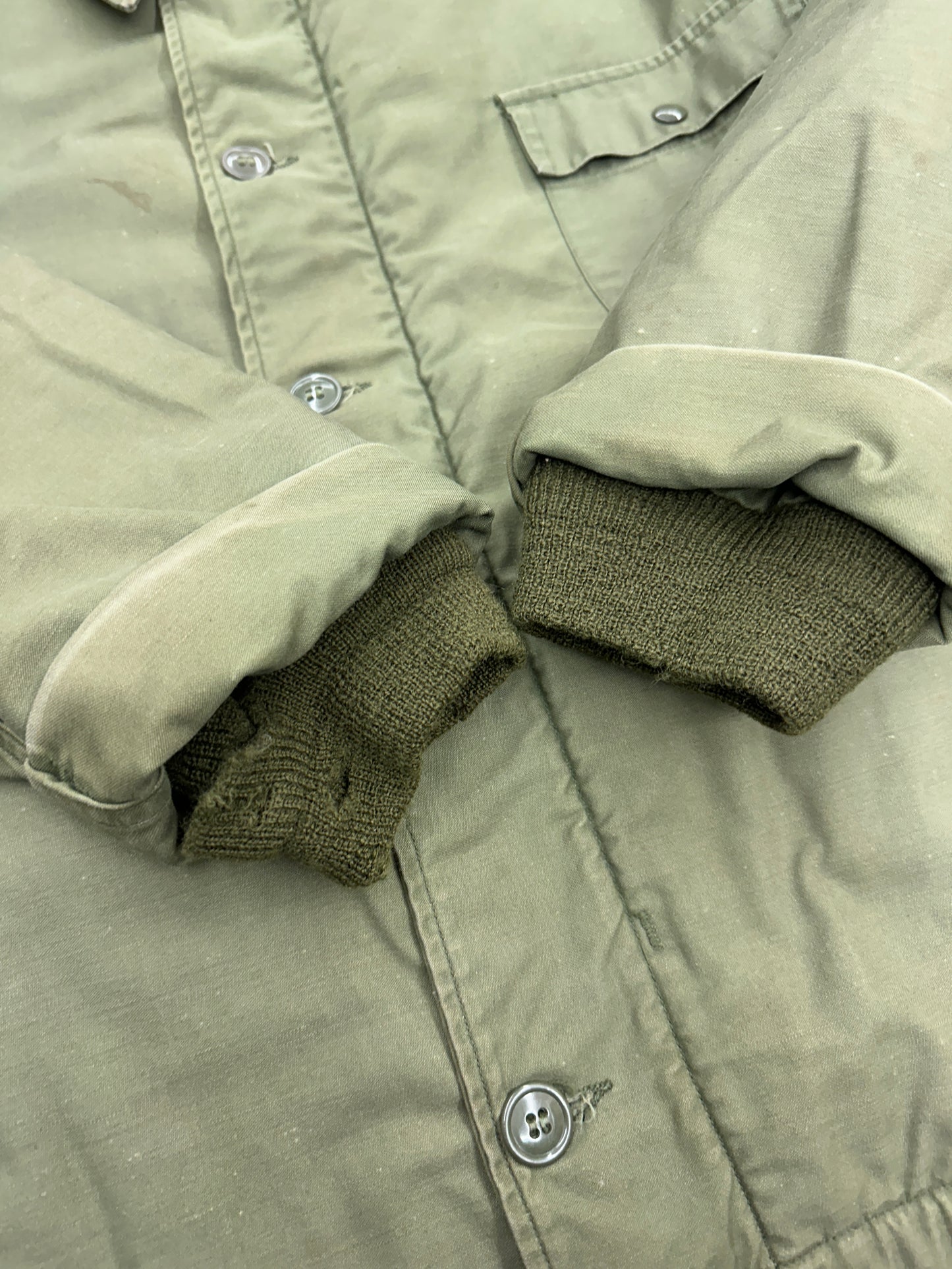 [L] 70s US Navy A-2 Deck Jacket