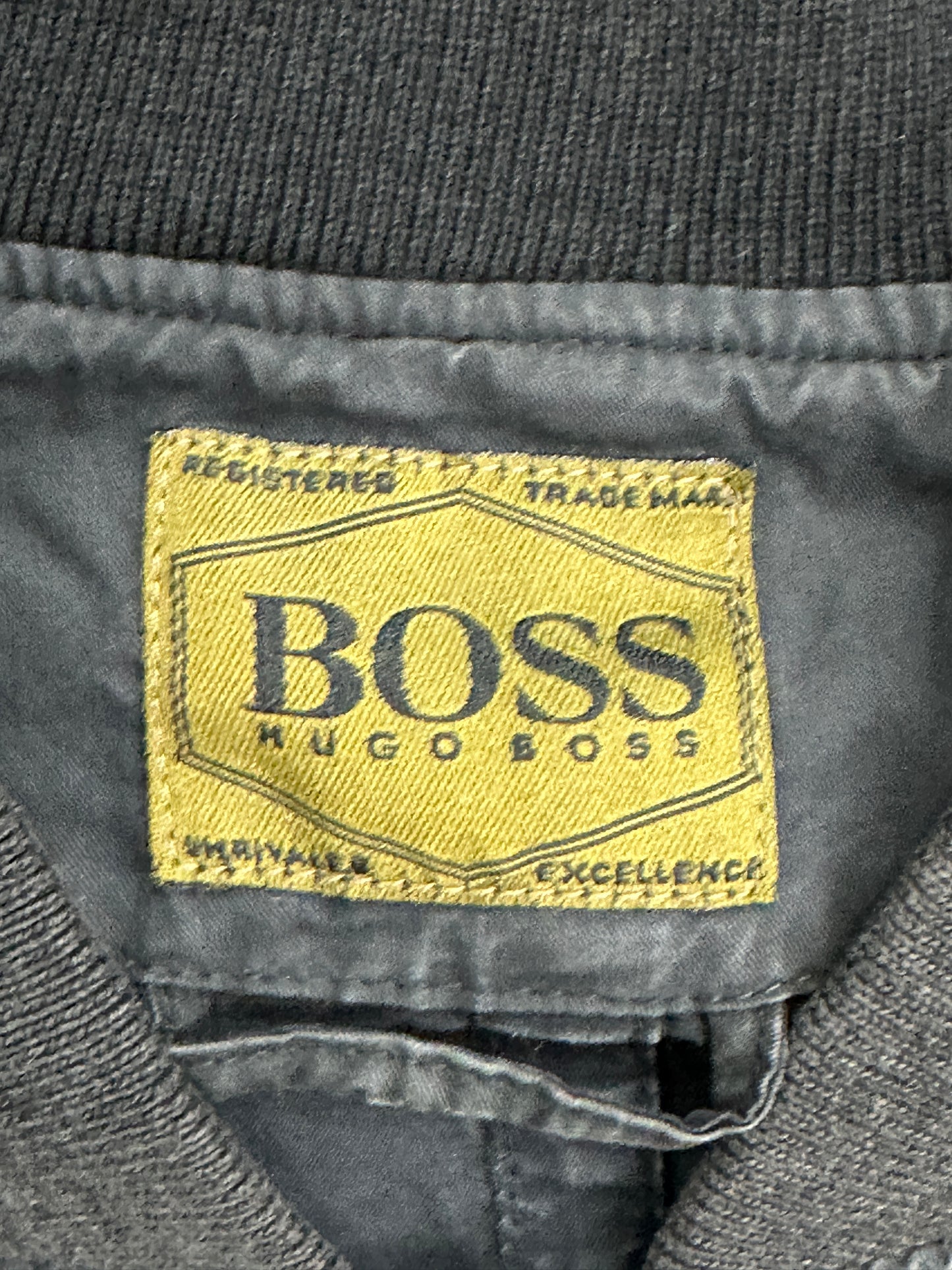 [XL] 80s HUGO BOSS Faded Bomber Jacket