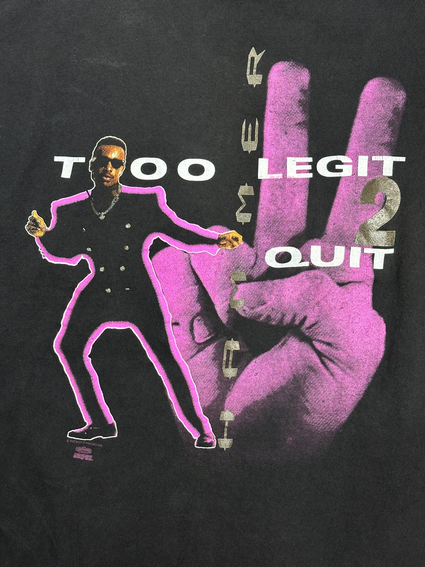 [XL] 1992' Mc Hammer 'Too Legit to Quit' Tee