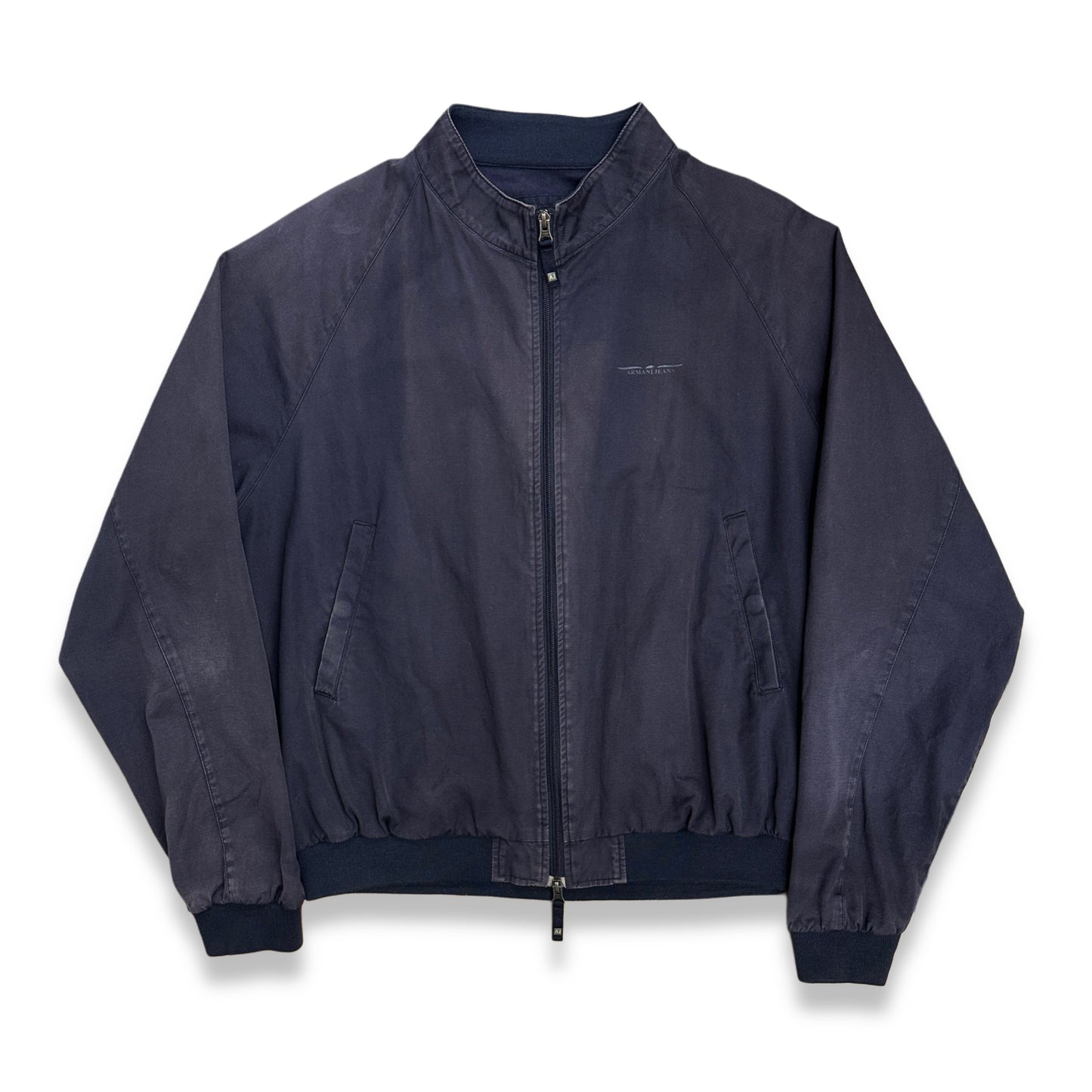 [XL] 00s Armani Jeans Faded Bomber Jacket