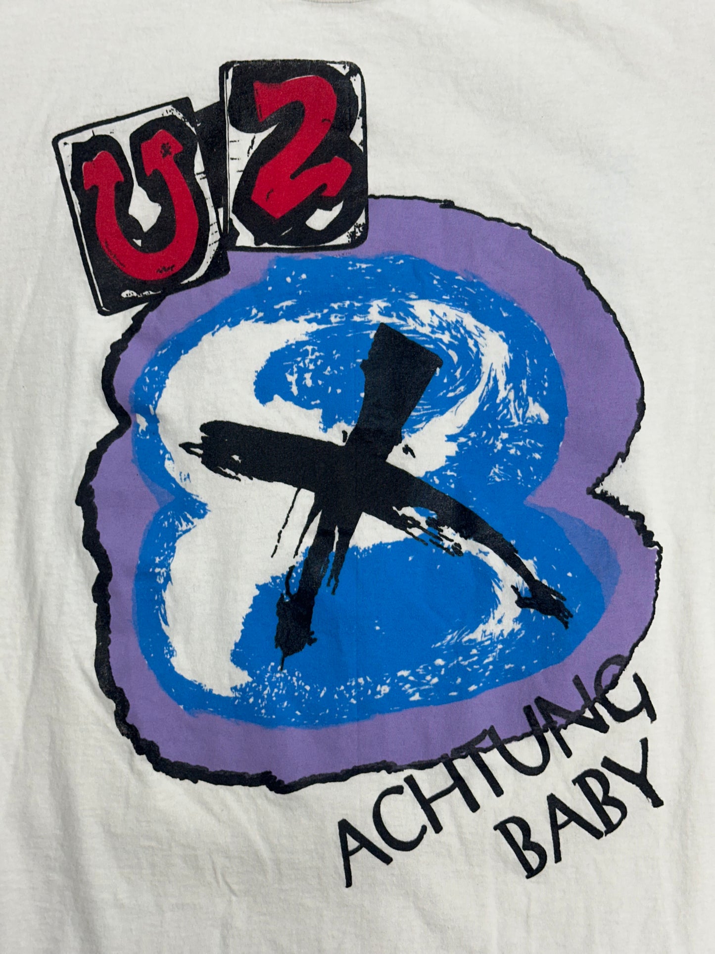[XL] 1991' U2 'Achtung Baby' Album Tee