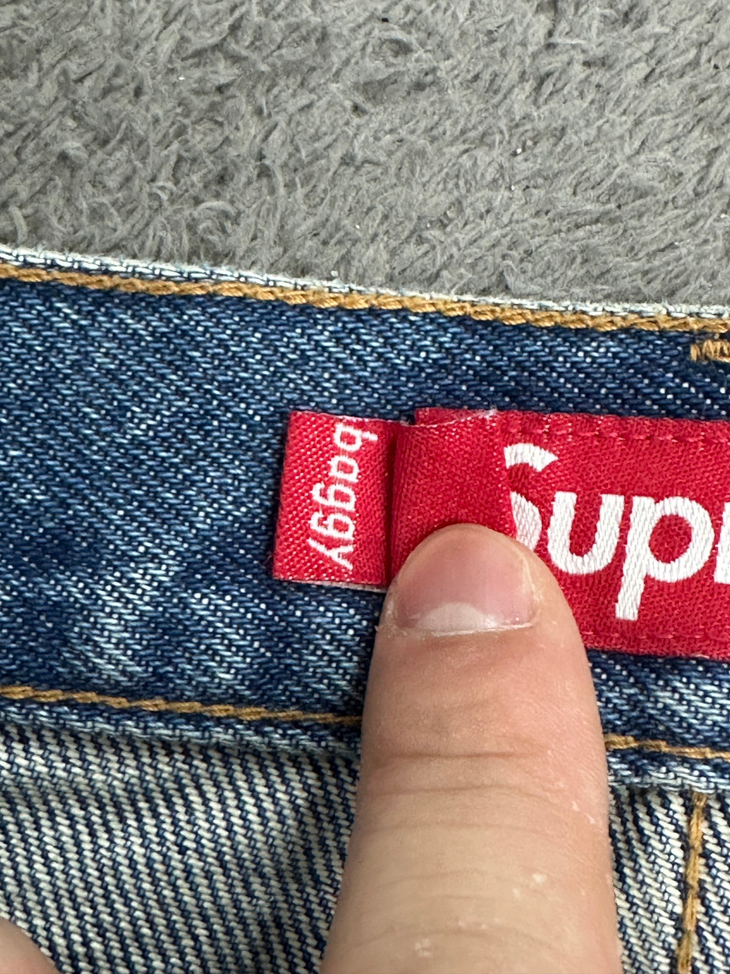 [34] Supreme Baggy Jeans Indigo