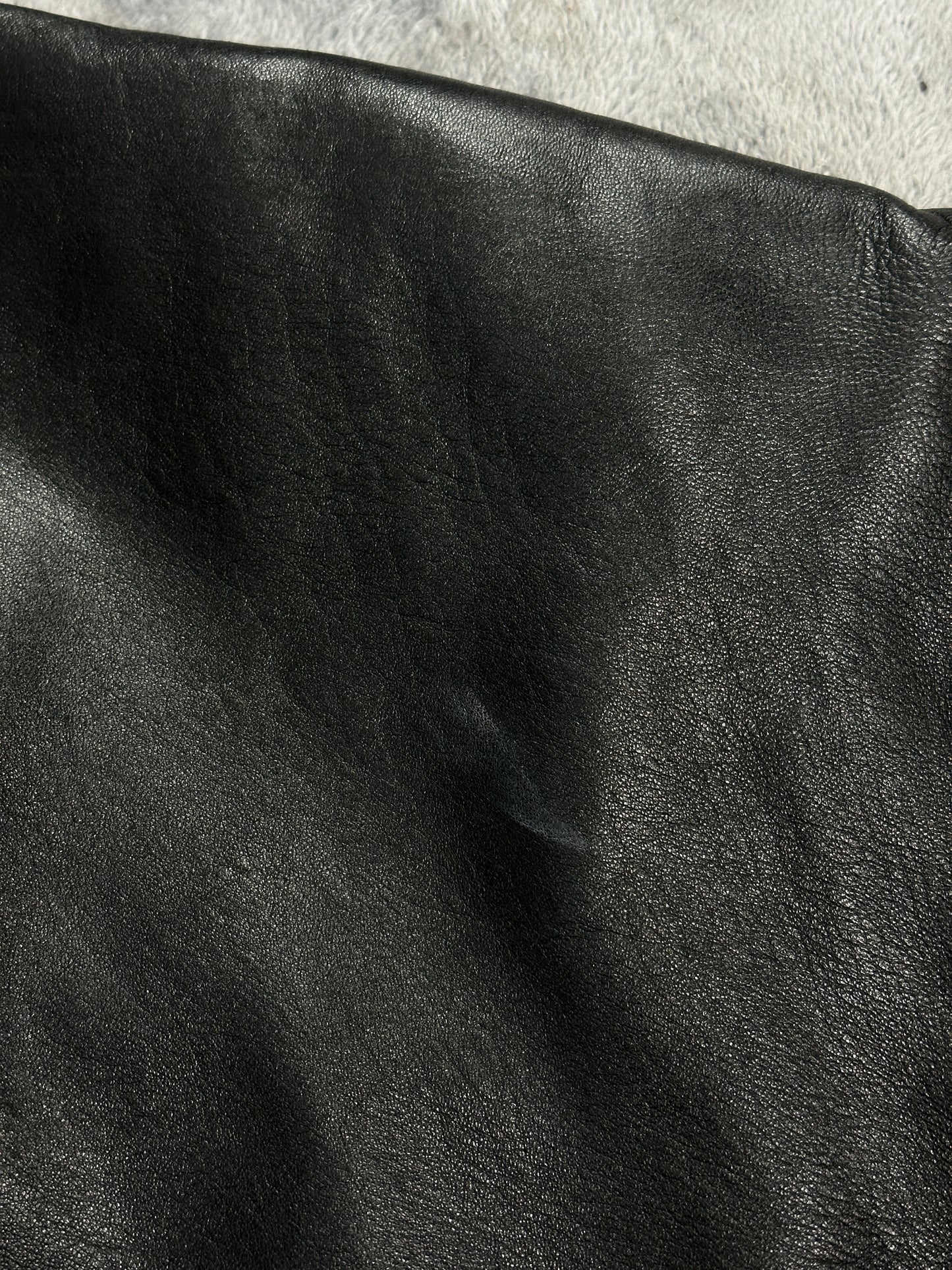 [XL] 90s HUGO BOSS Leather Bomber Jacket