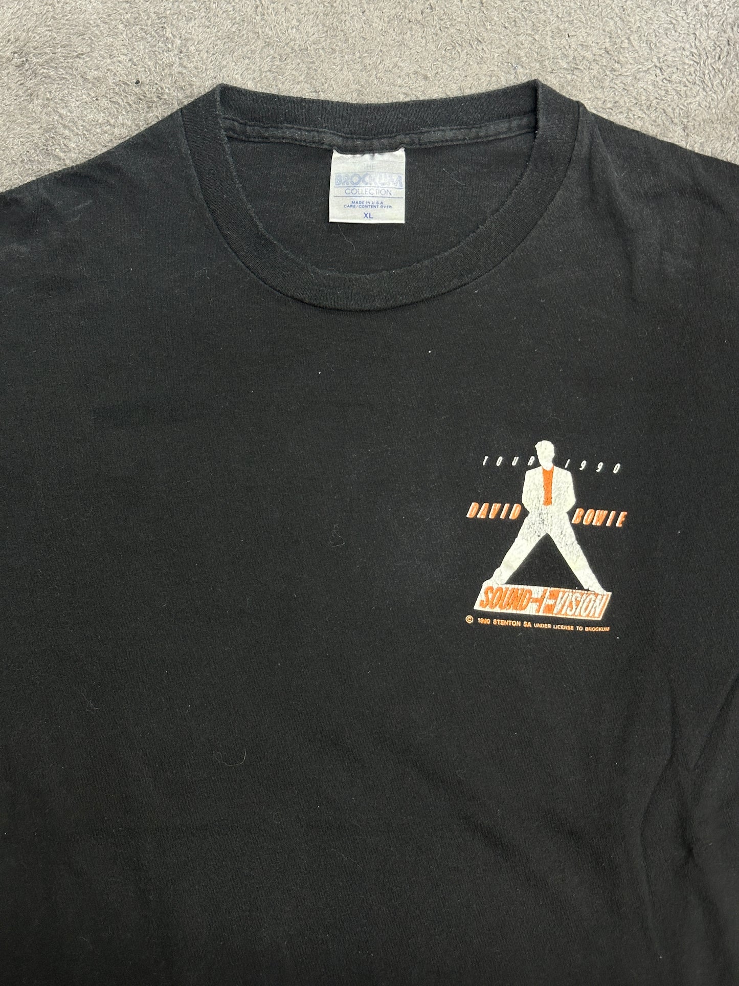 [L] 1990' David Bowie Sound+Vision Tour Security Tee