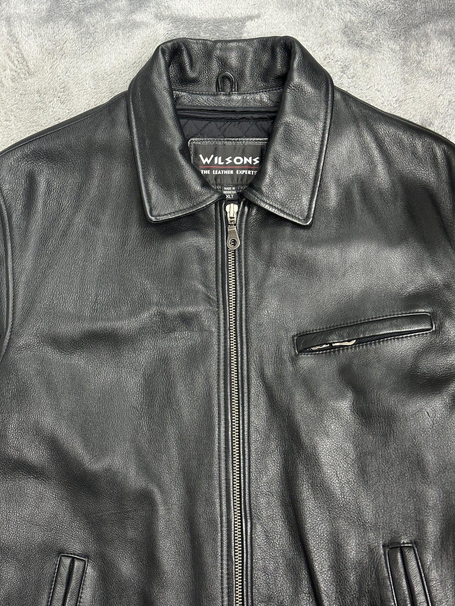 [XL] 90s Wilsons Leather Single Rider Jacket