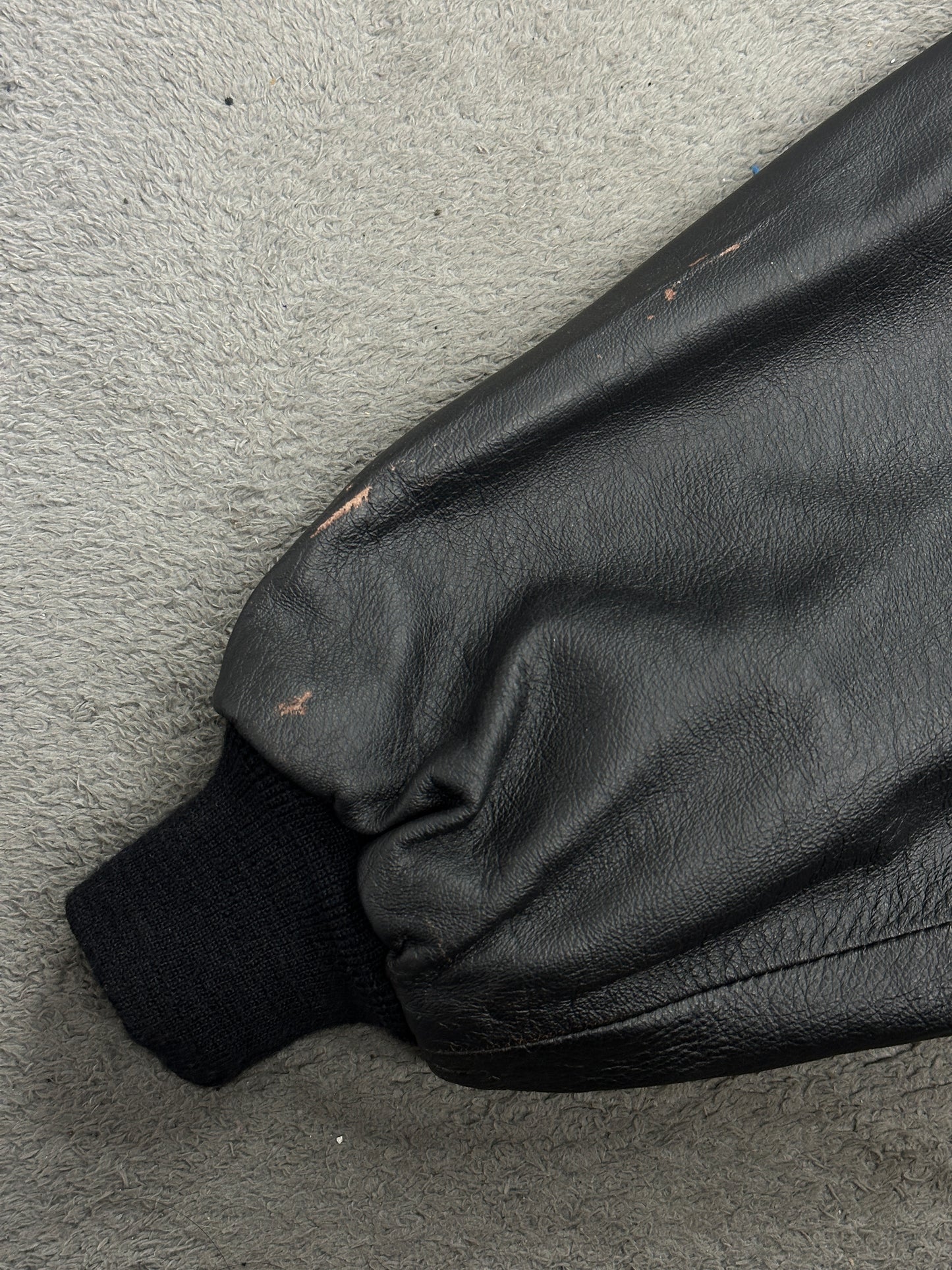[XL] 80s Italy Vera Pelle Bomber Jacket