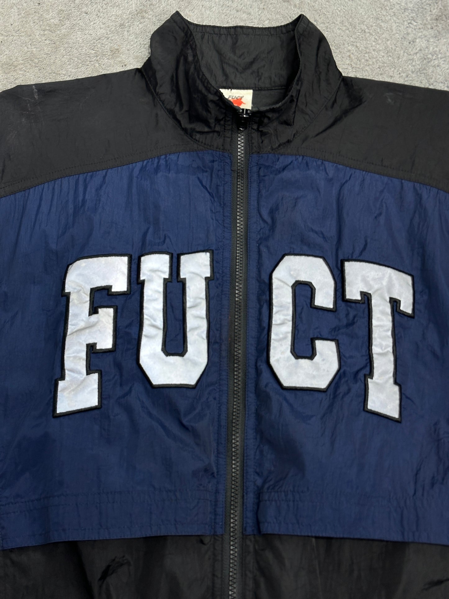 [L] FUCT Reflective Nylon Track Jacket