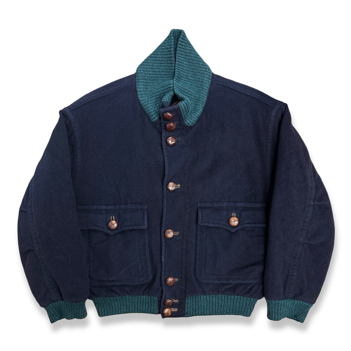 [XL] 80s HUGO BOSS Wool/Cashmere Bomber Jacket