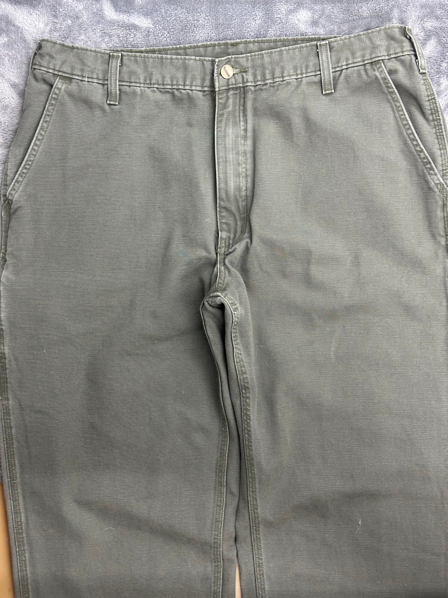 [36] 00s Carhartt Moss Green Denim Pants