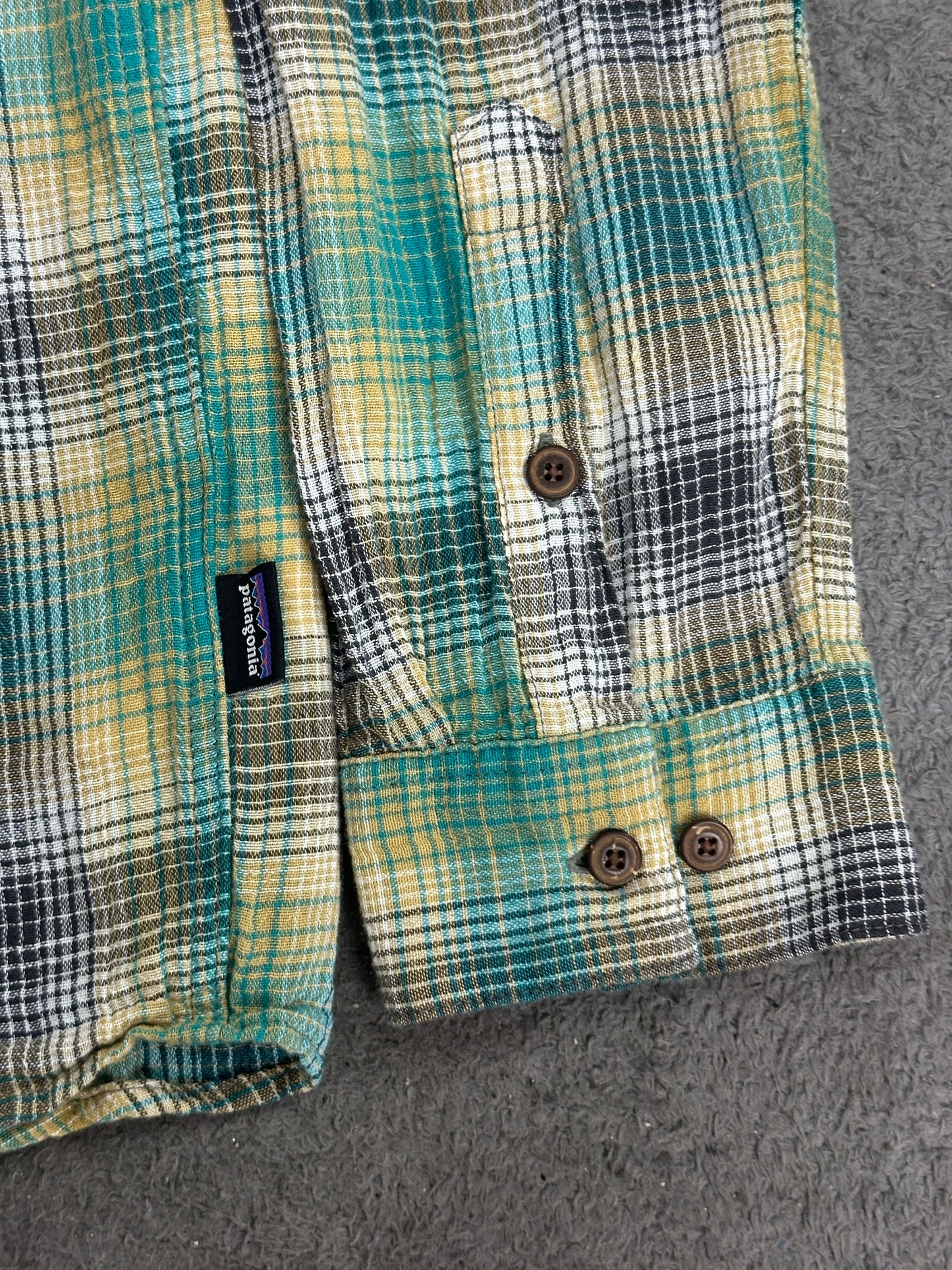 [L] 00s Patagonia Plaid Linen Shirt