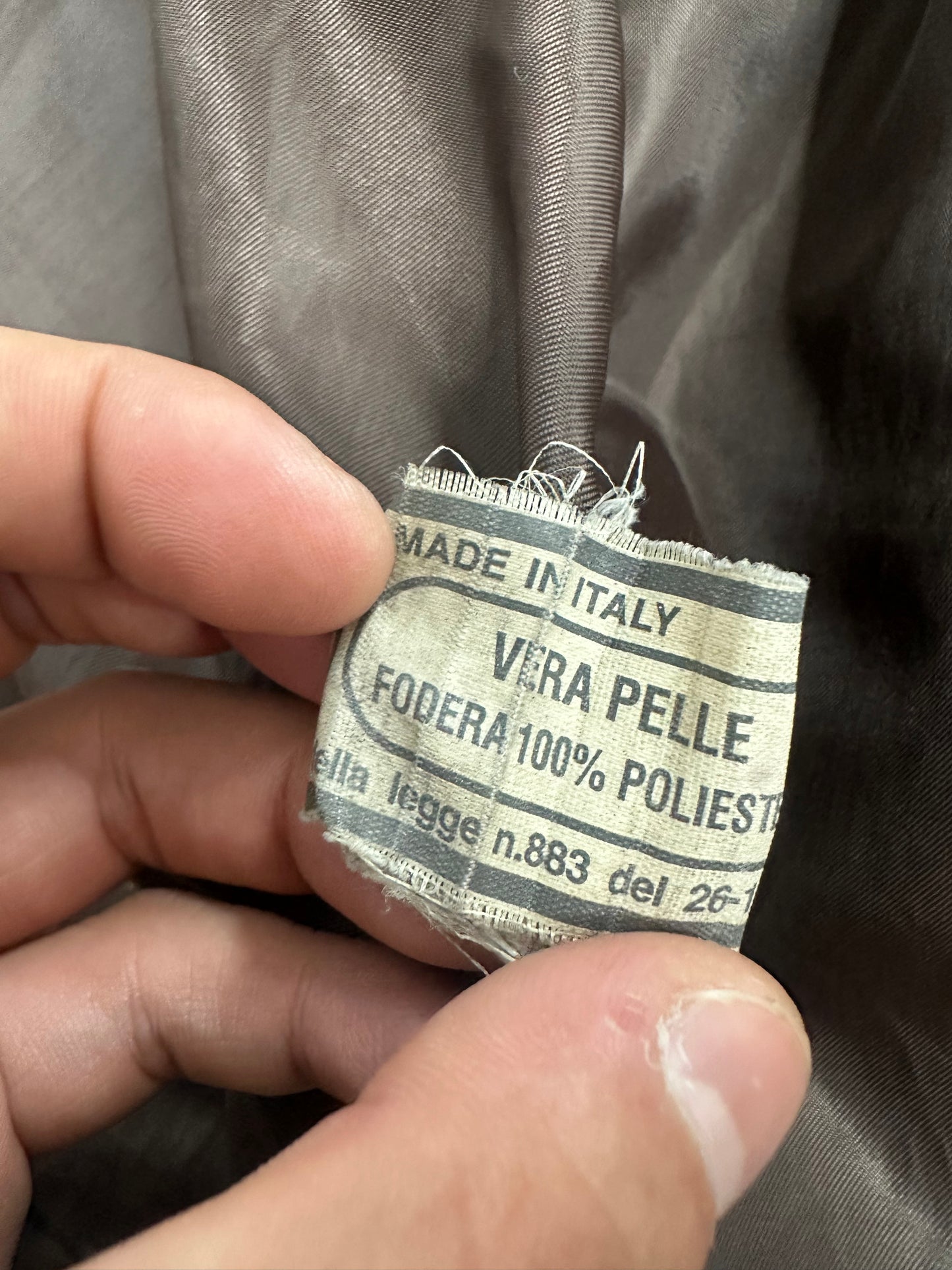 [L] 90s Vera Pelle Vegetable Leather Jacket