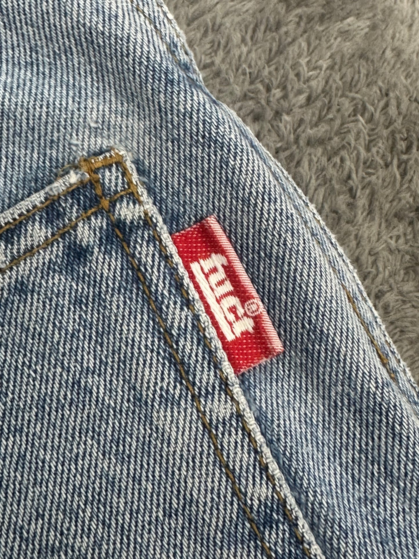 [XL] Early 90s FUCT Circle Logo Denim Shorts