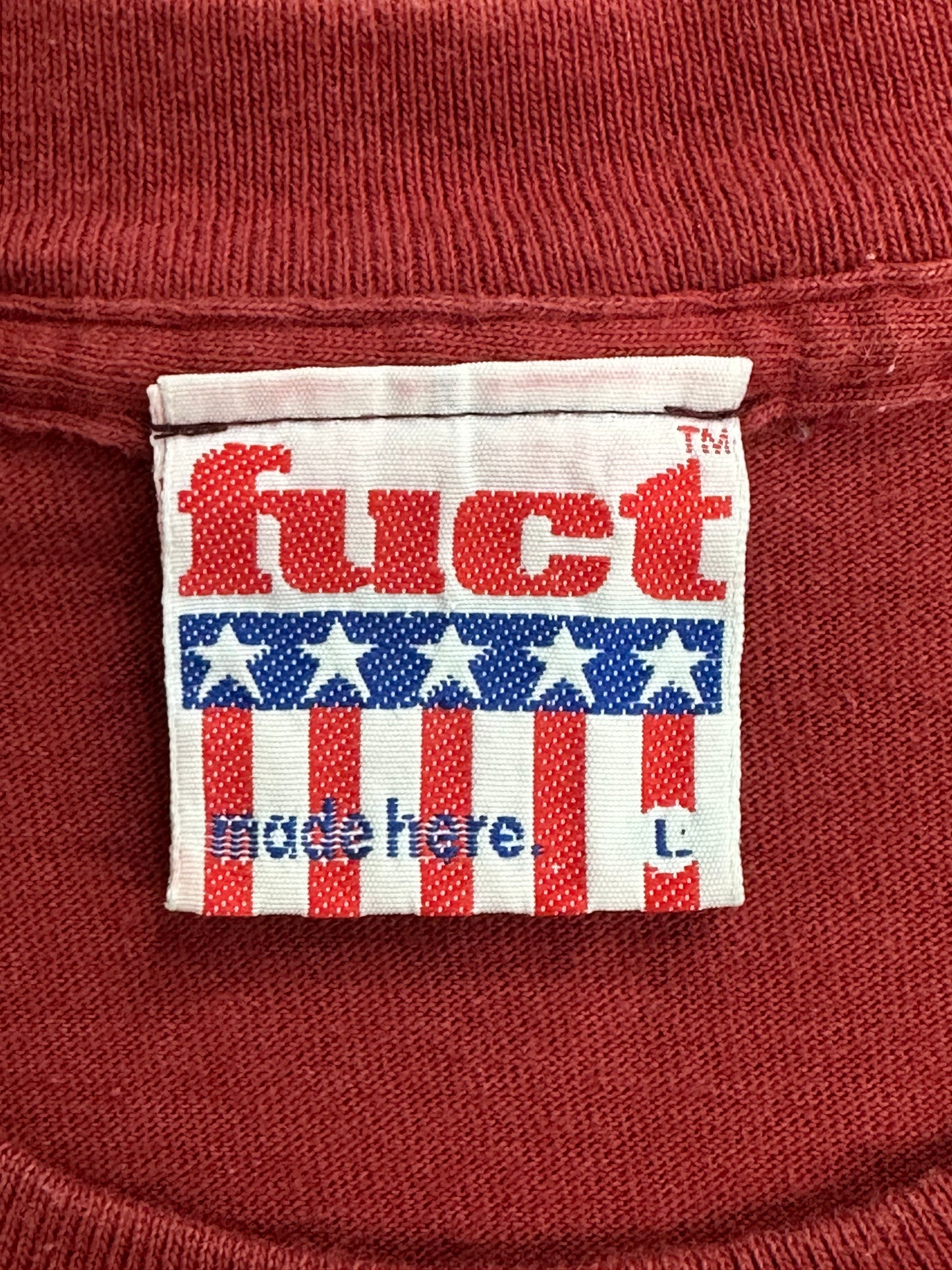 [L] Early 90s FUCT 'my name is satan' Tee