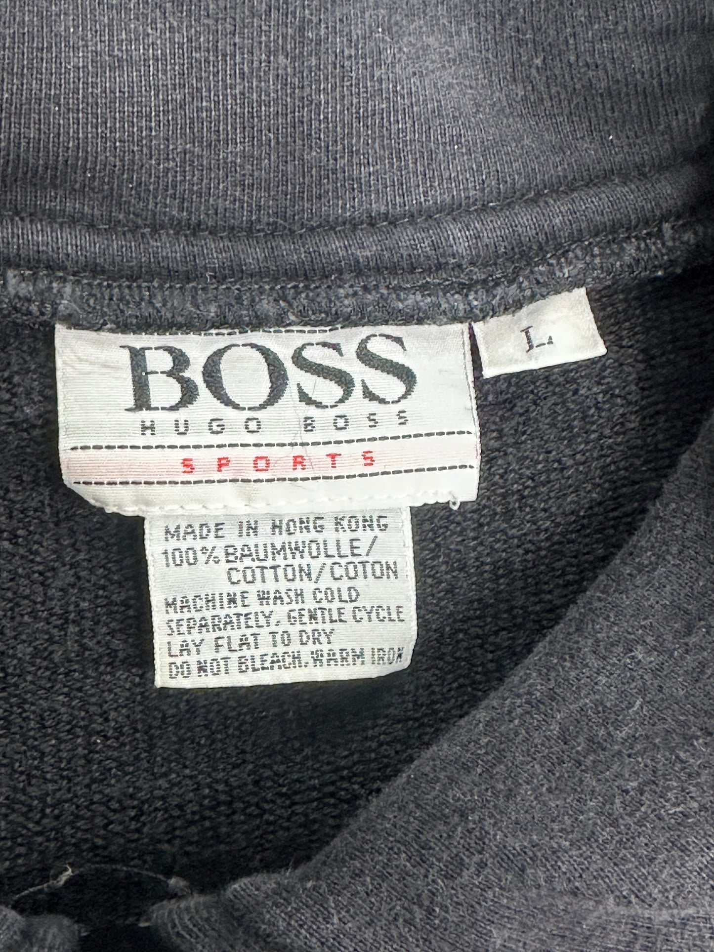 [L] 80s HUGO BOSS Full Zip-up Sweatshirt