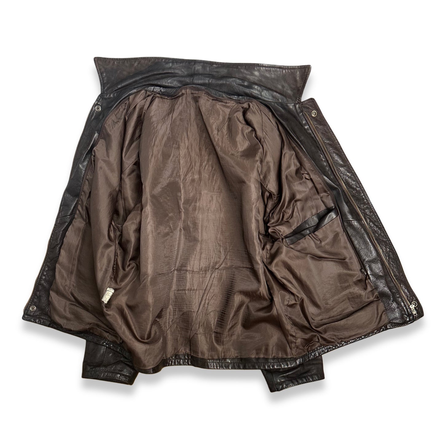 [L] 90s Vera Pelle Vegetable Leather Jacket