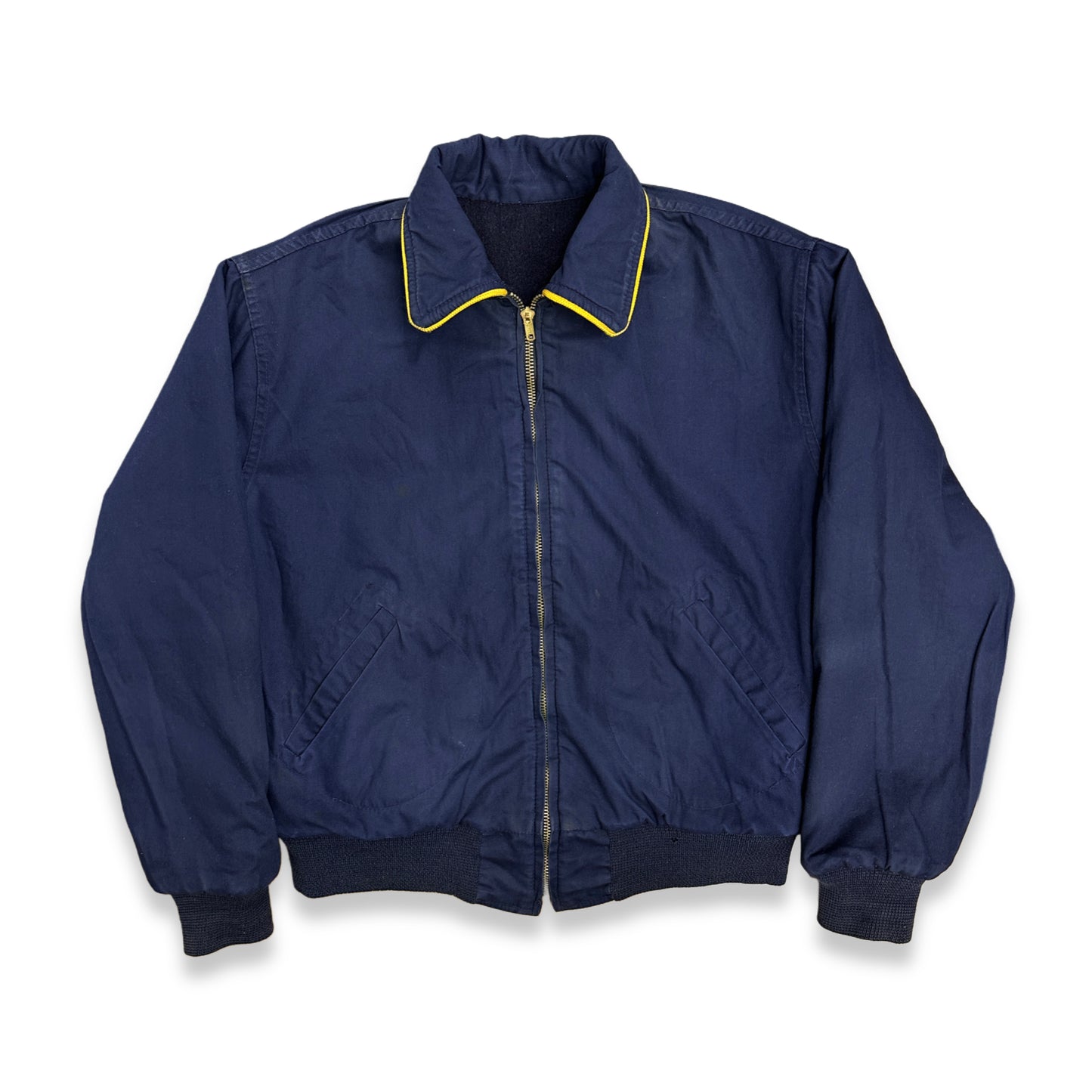 [M] 60s 'ELCO High School' Reversible Wool Varsity Jacket