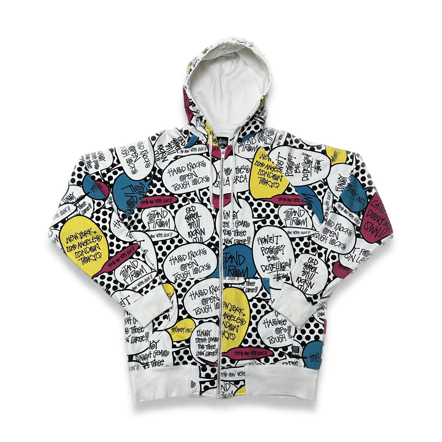 00s Stussy Bubble Comic Zip-up L