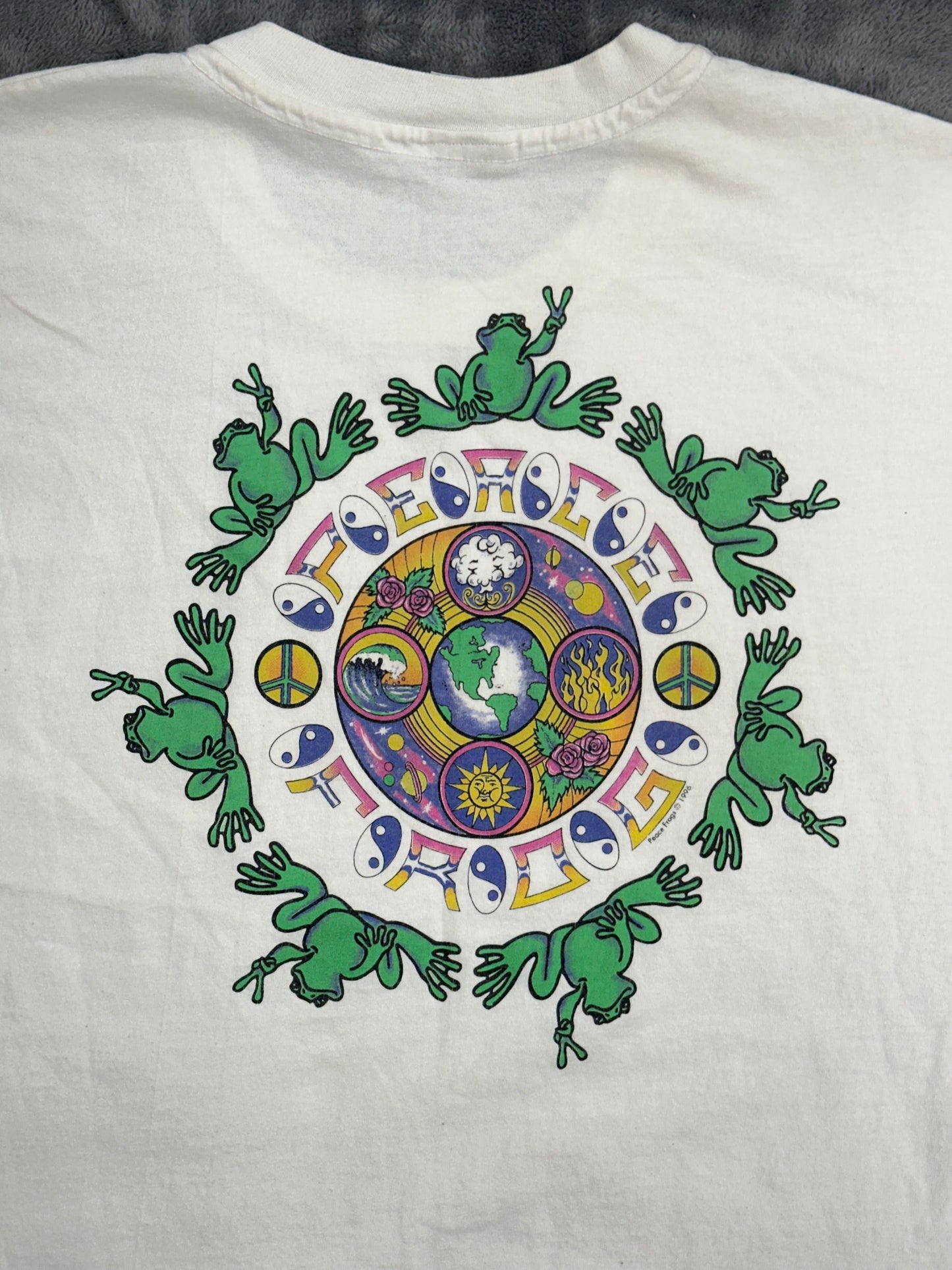 [XL] 1996‘ Peace Frogs Logo Tee