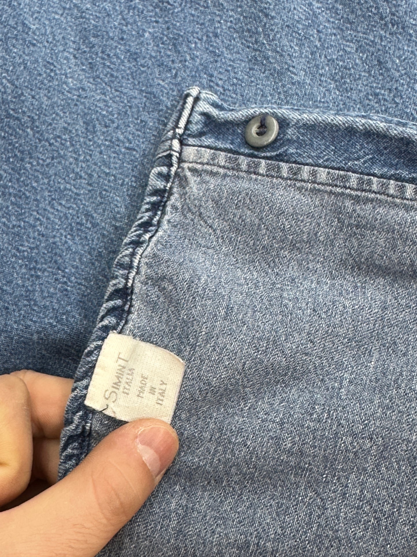 [L] 90s Armani Jeans Denim Shirt