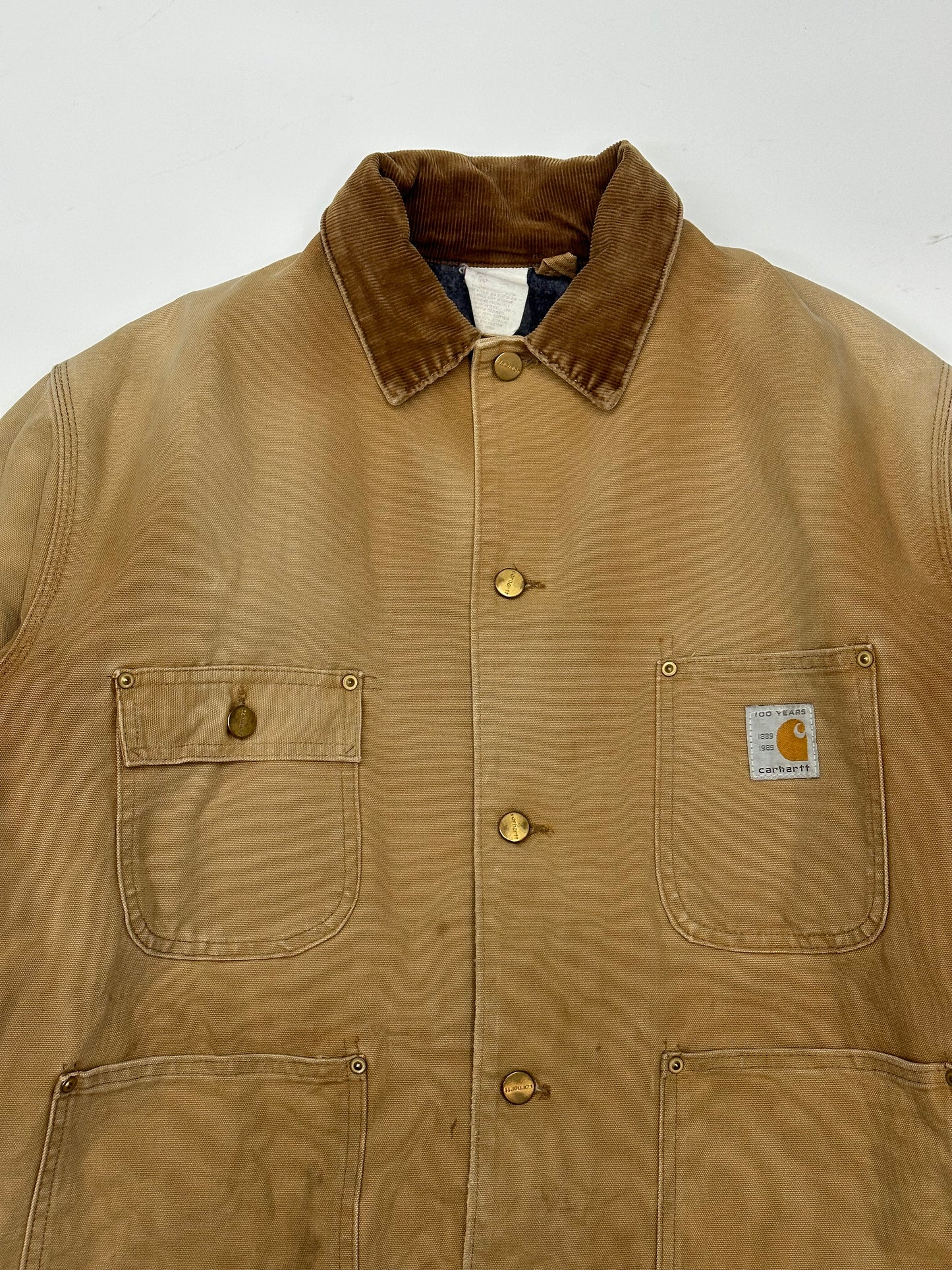 [L] 89' Carhartt 100 Years Canvas Chore Jacket