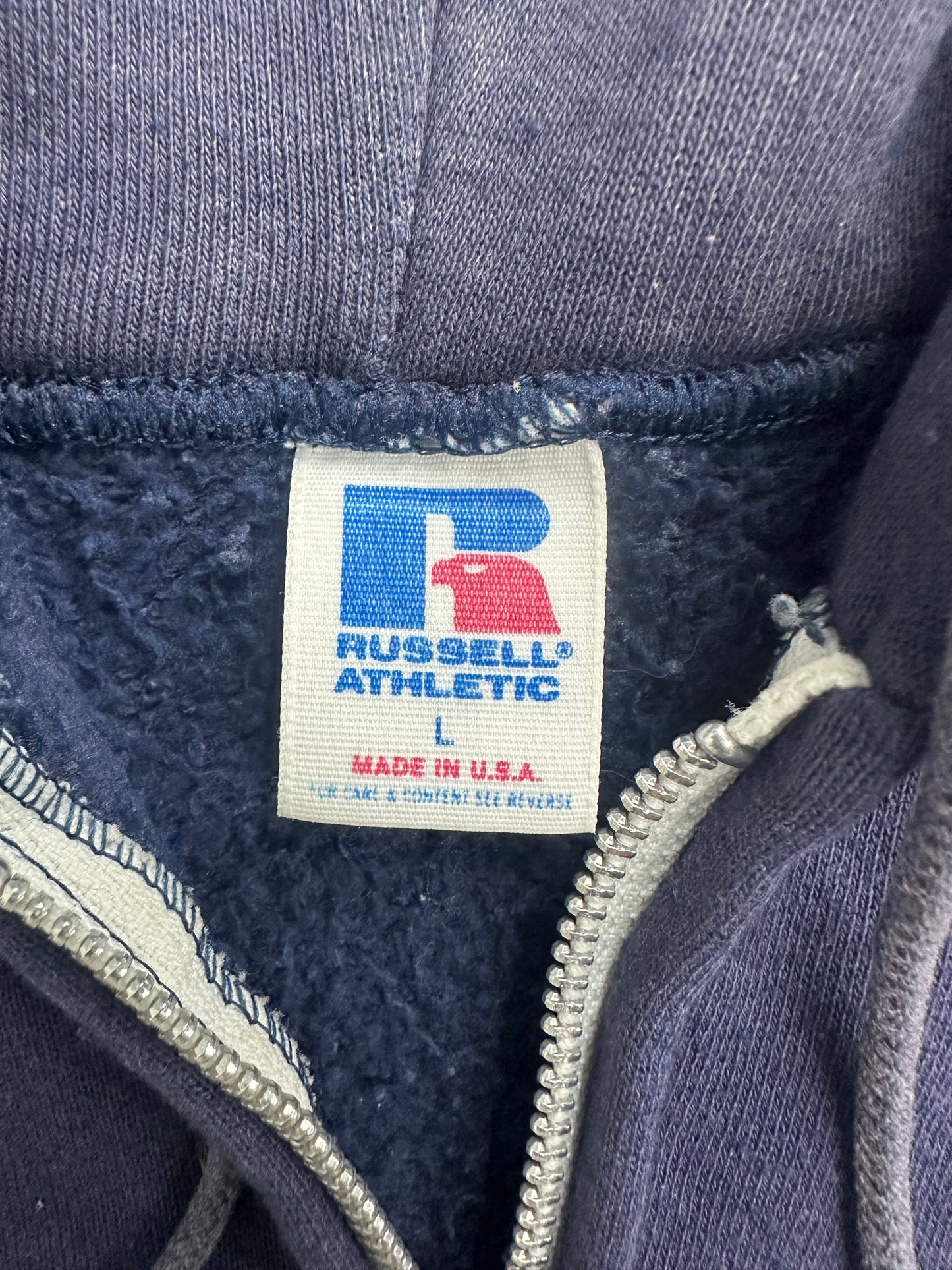 [L] 80s Russell Hood Zip-up