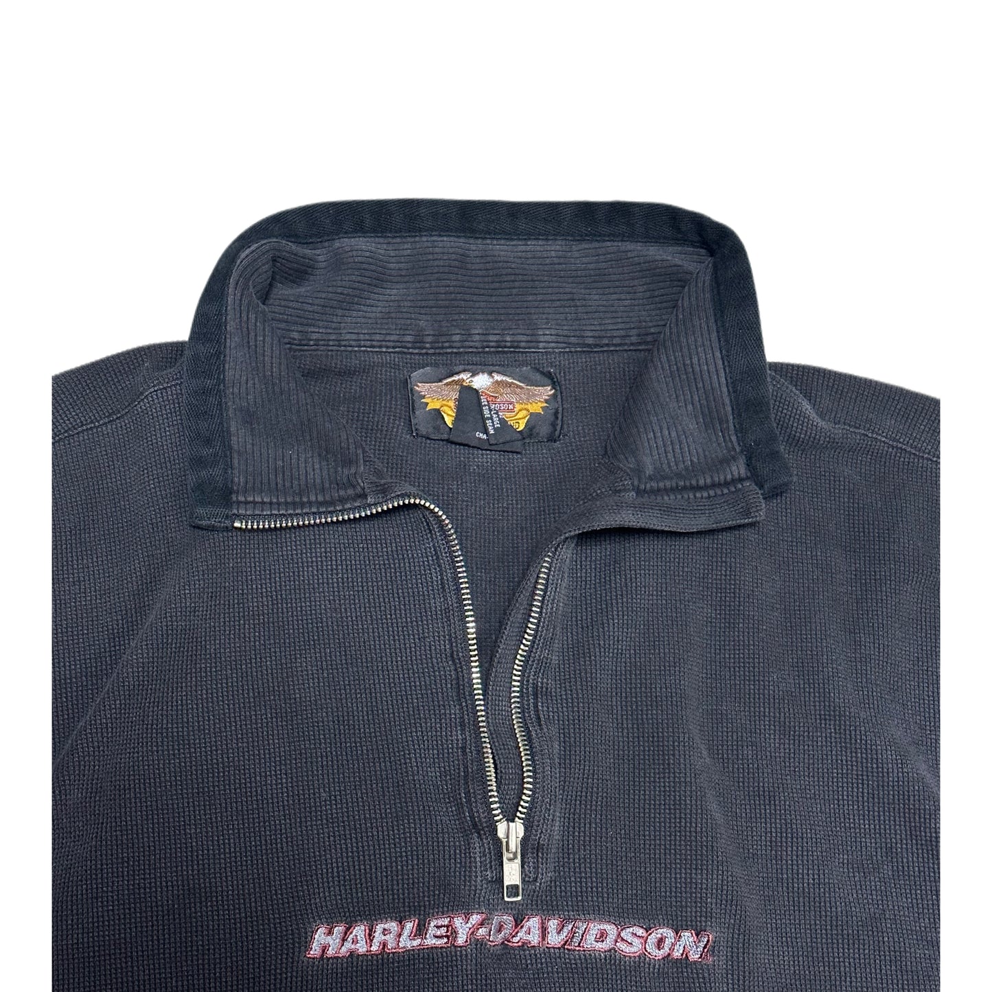 [XXL] Harley Davidson Half Zip-up