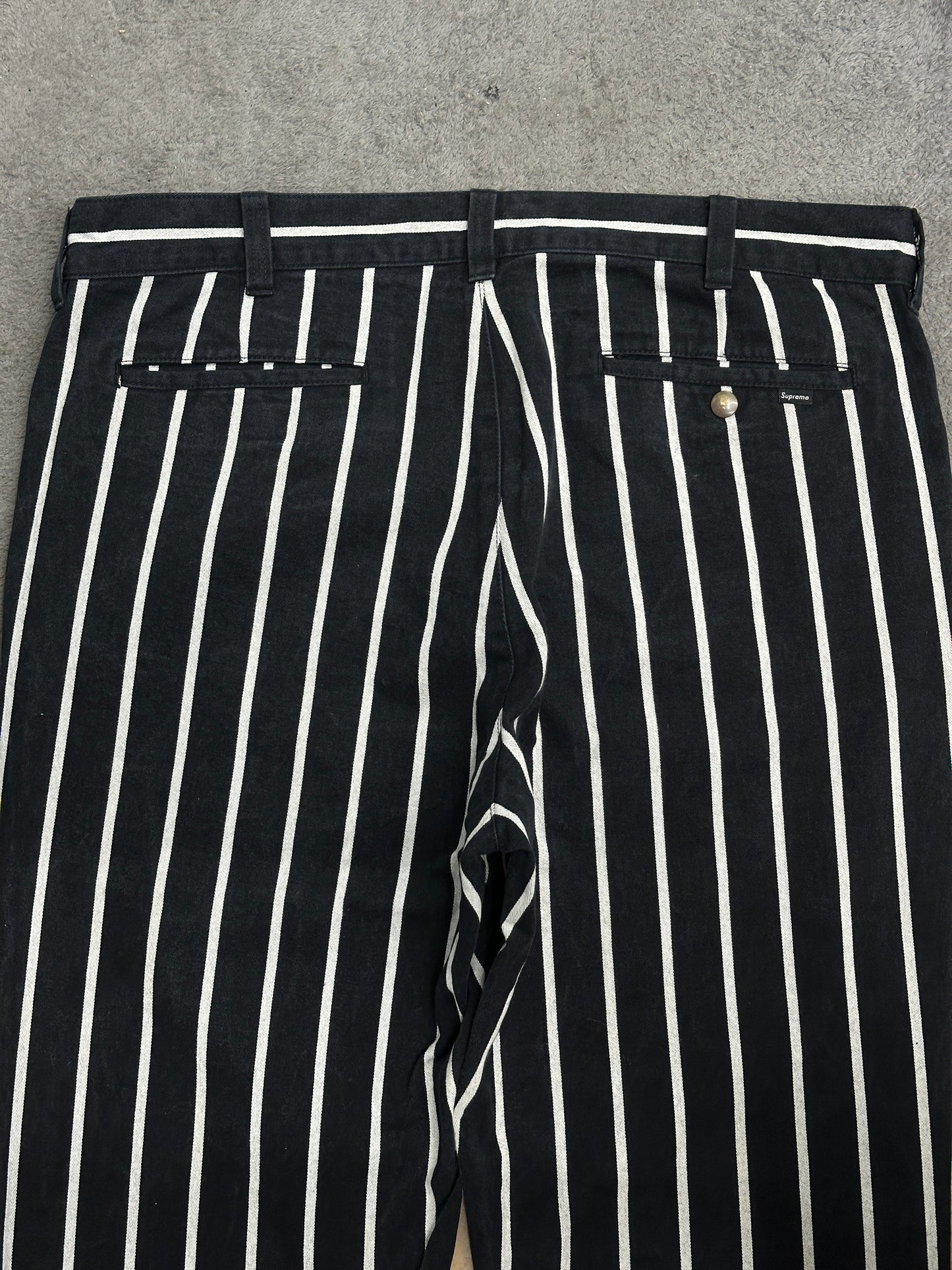 [36] Supreme Stripe Work Pants