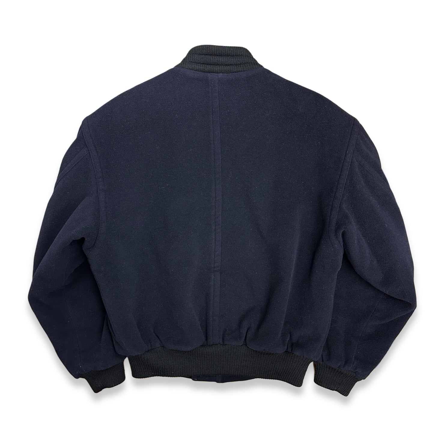 [L] 80s HUGO BOSS Wool/Cashmere Bomber Jacket