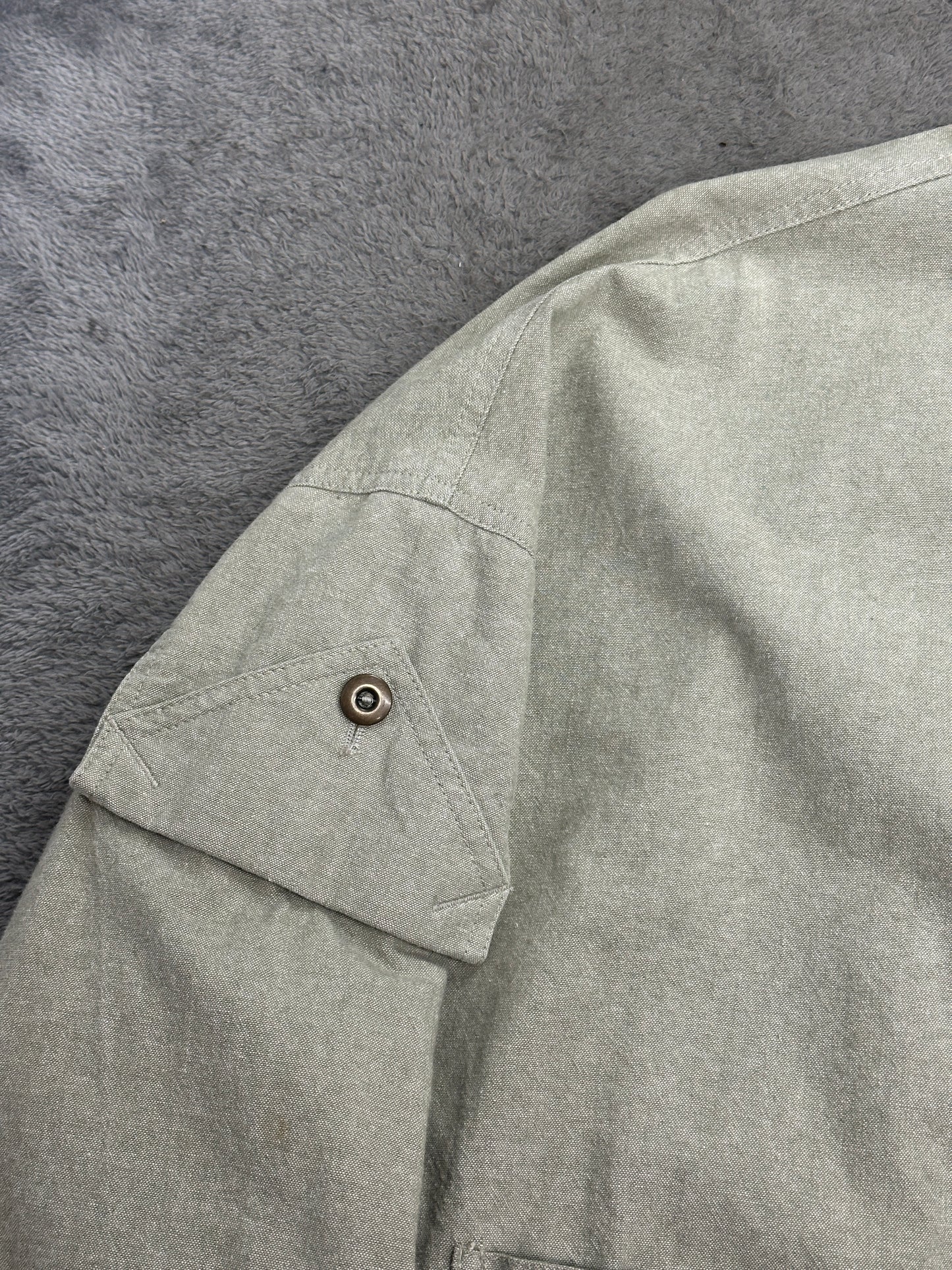 [L] 90s Camel Linen Bomber Jacket