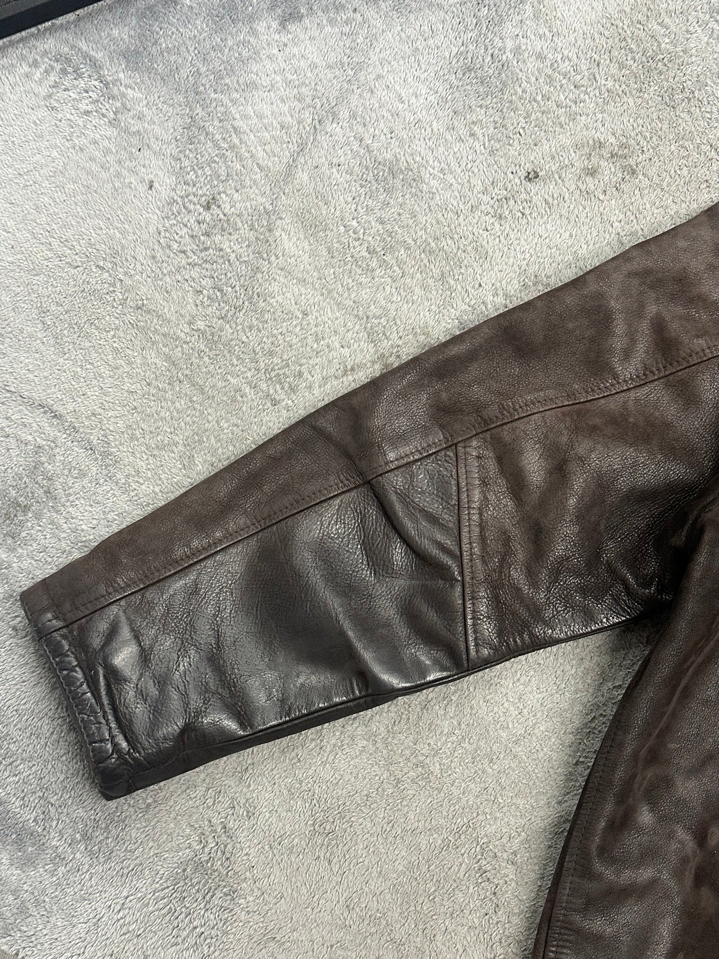 [L] 90s Vera Pelle Vegetable Leather Jacket