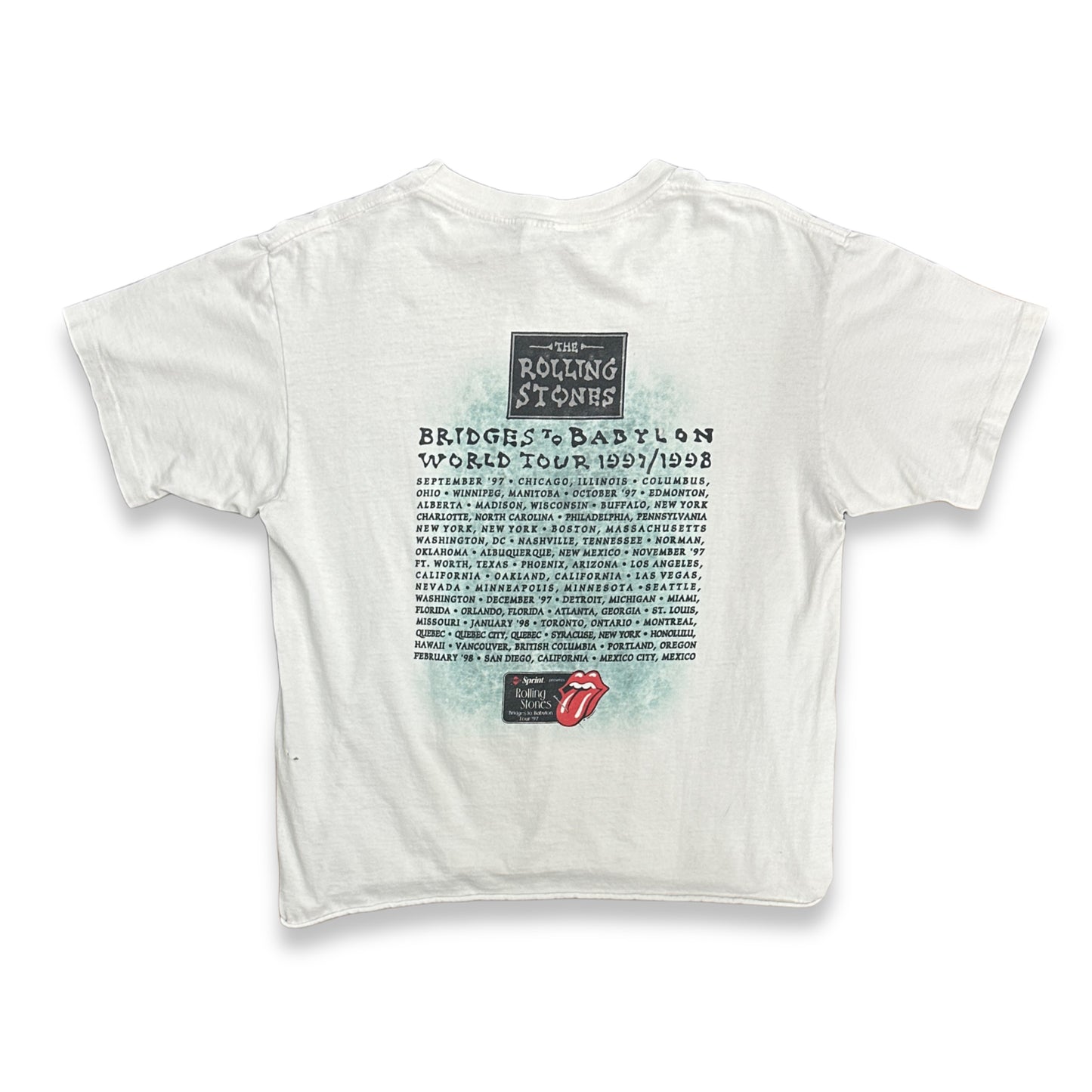[L] 1997' Rolling Stones Bridged to Babylon Tour Tee