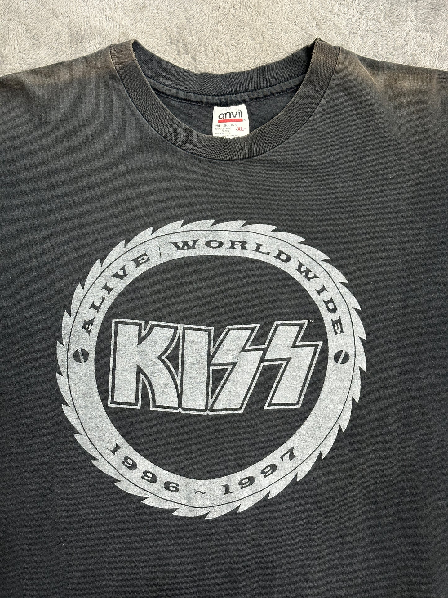 [XL] 1997' KISS Alive/Worldwide Tour Flame Long Sleeve