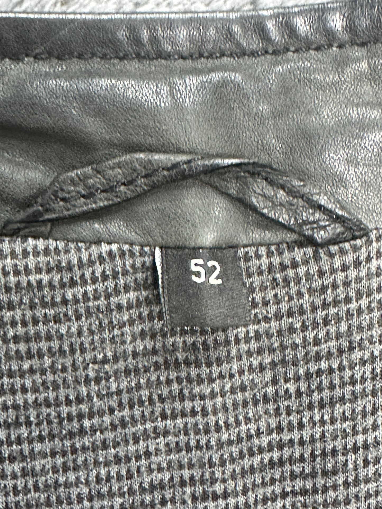 [52] ARMANI COLLEZIONI Lamb Skin Leather Jacket
