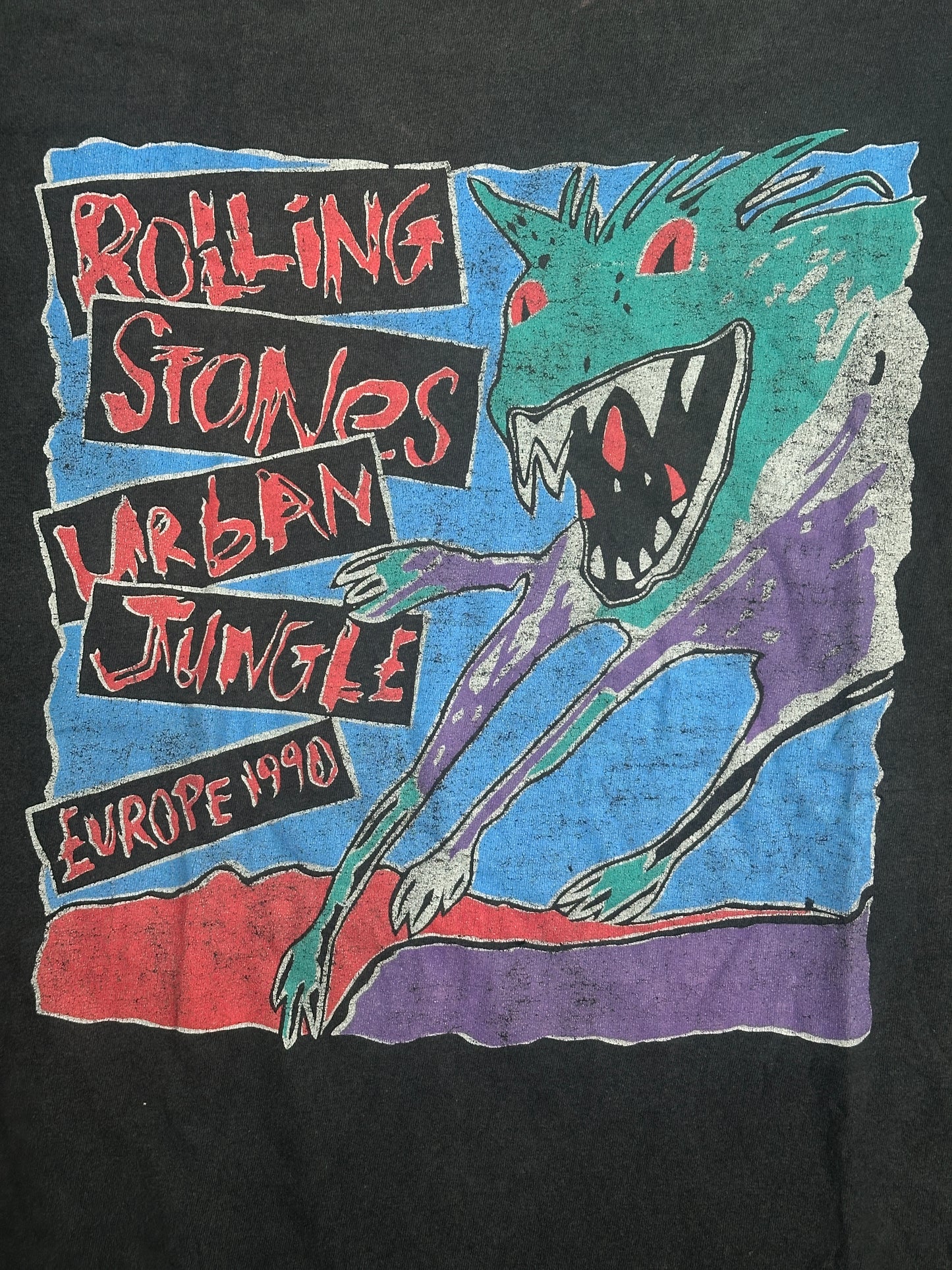 [L] 1990' Rolling Stones Urban Jungle Tour Tee