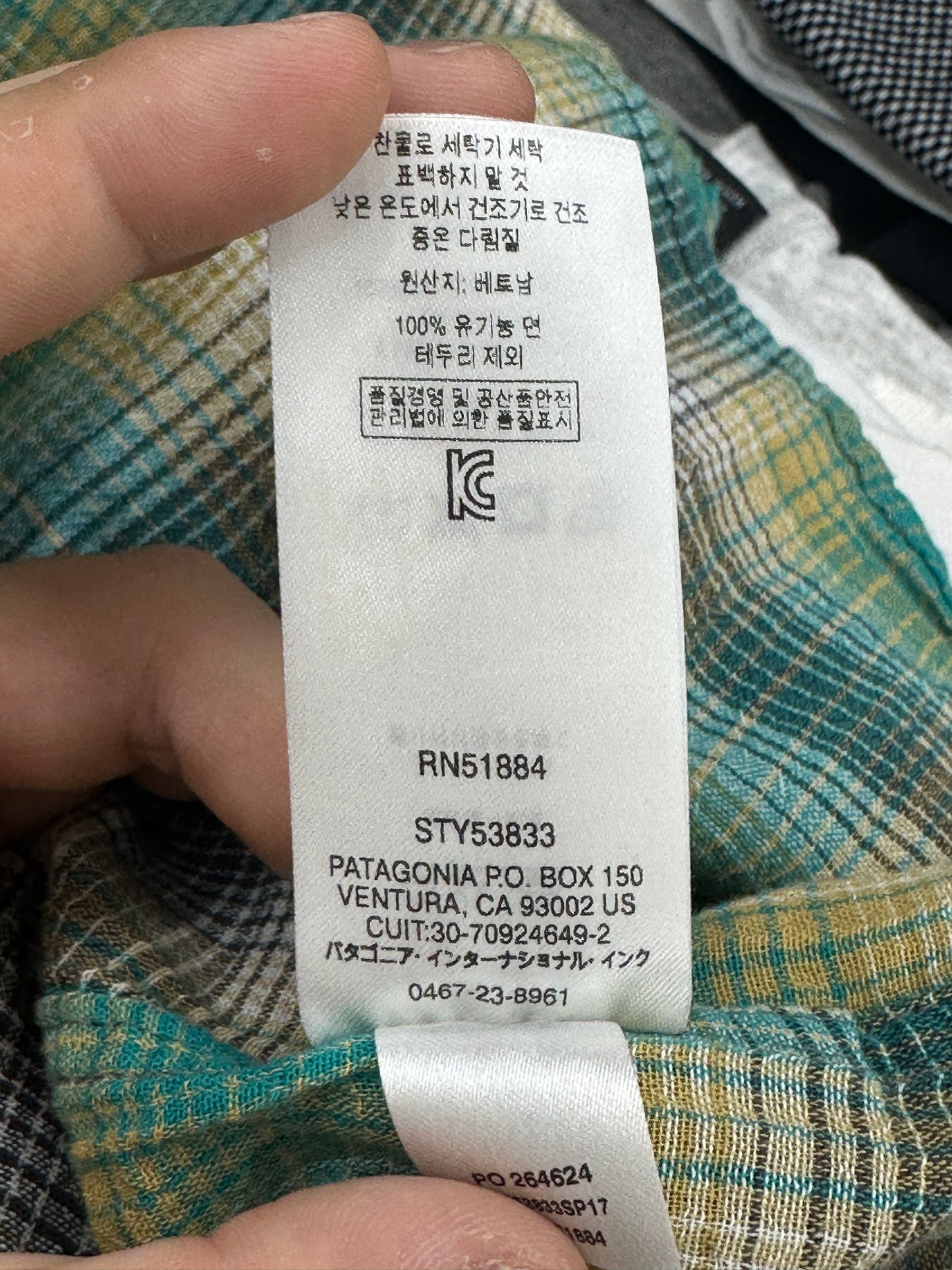 [L] 00s Patagonia Plaid Linen Shirt