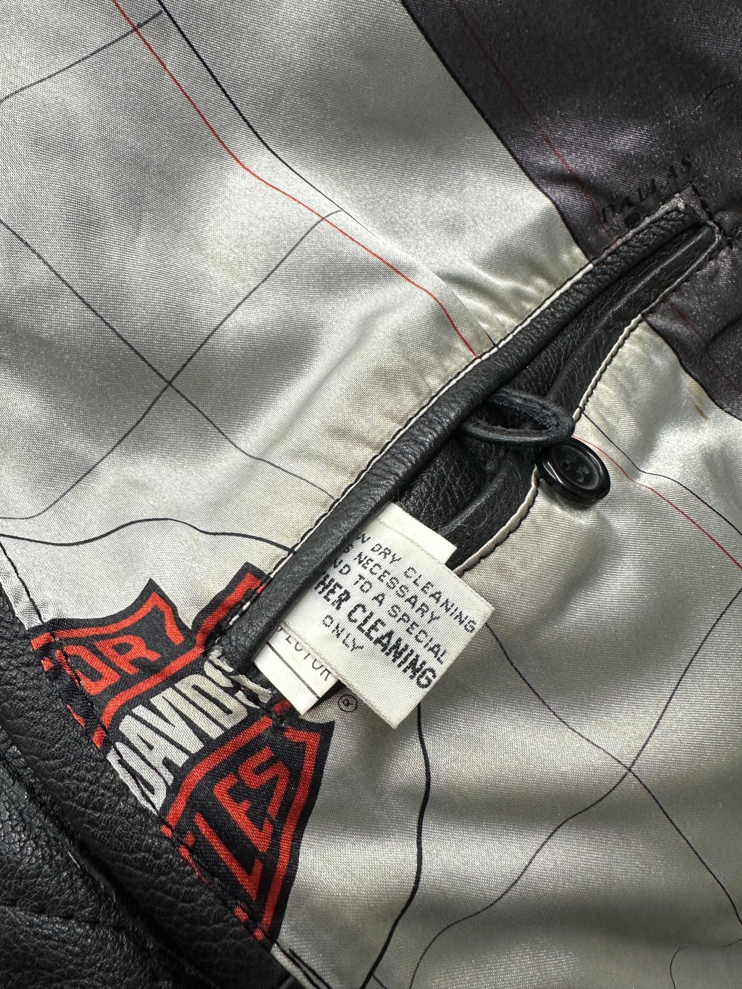 [44] 90s Harley Davidson A-2 Leather Jacket