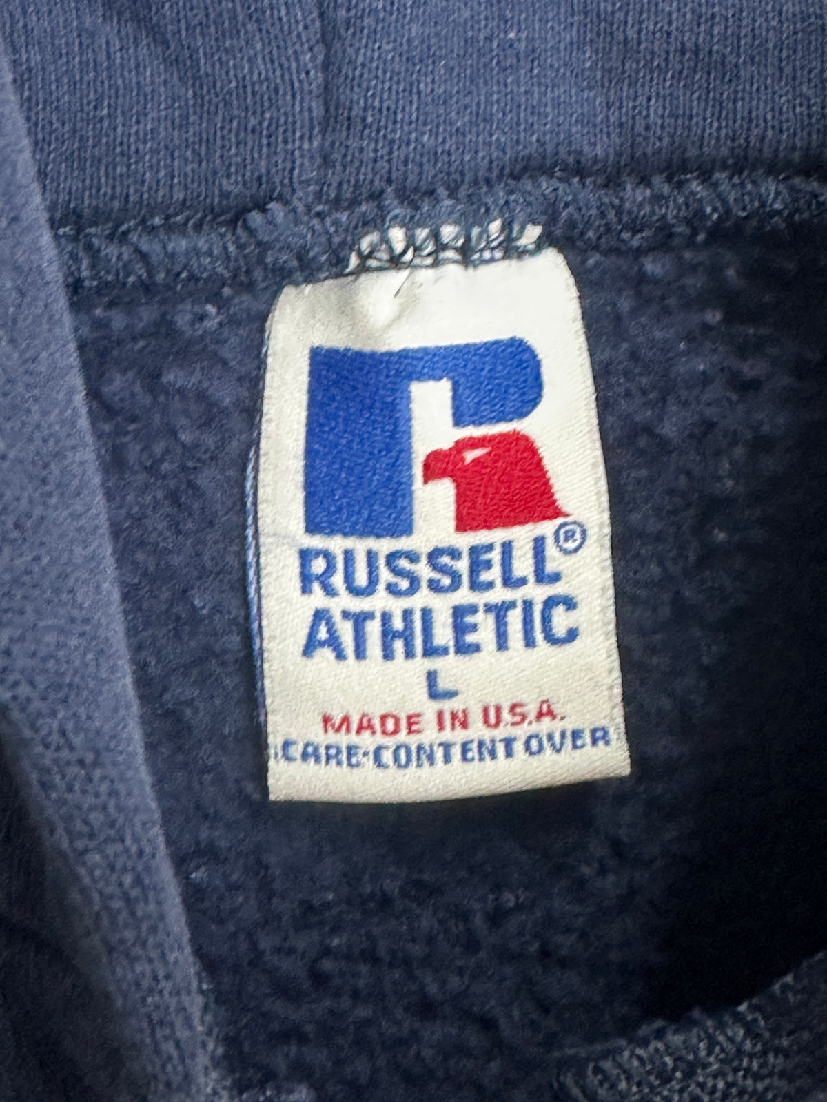 [L] 90s Russell Navy Hood Zip-up