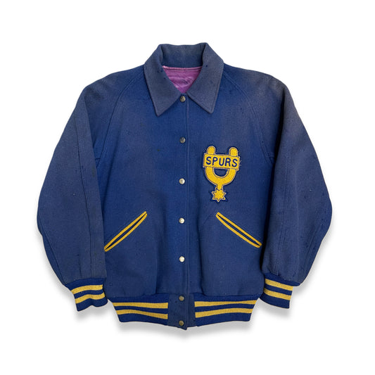 [M] 60s Spurs Reversible Wool Varsity Jacket