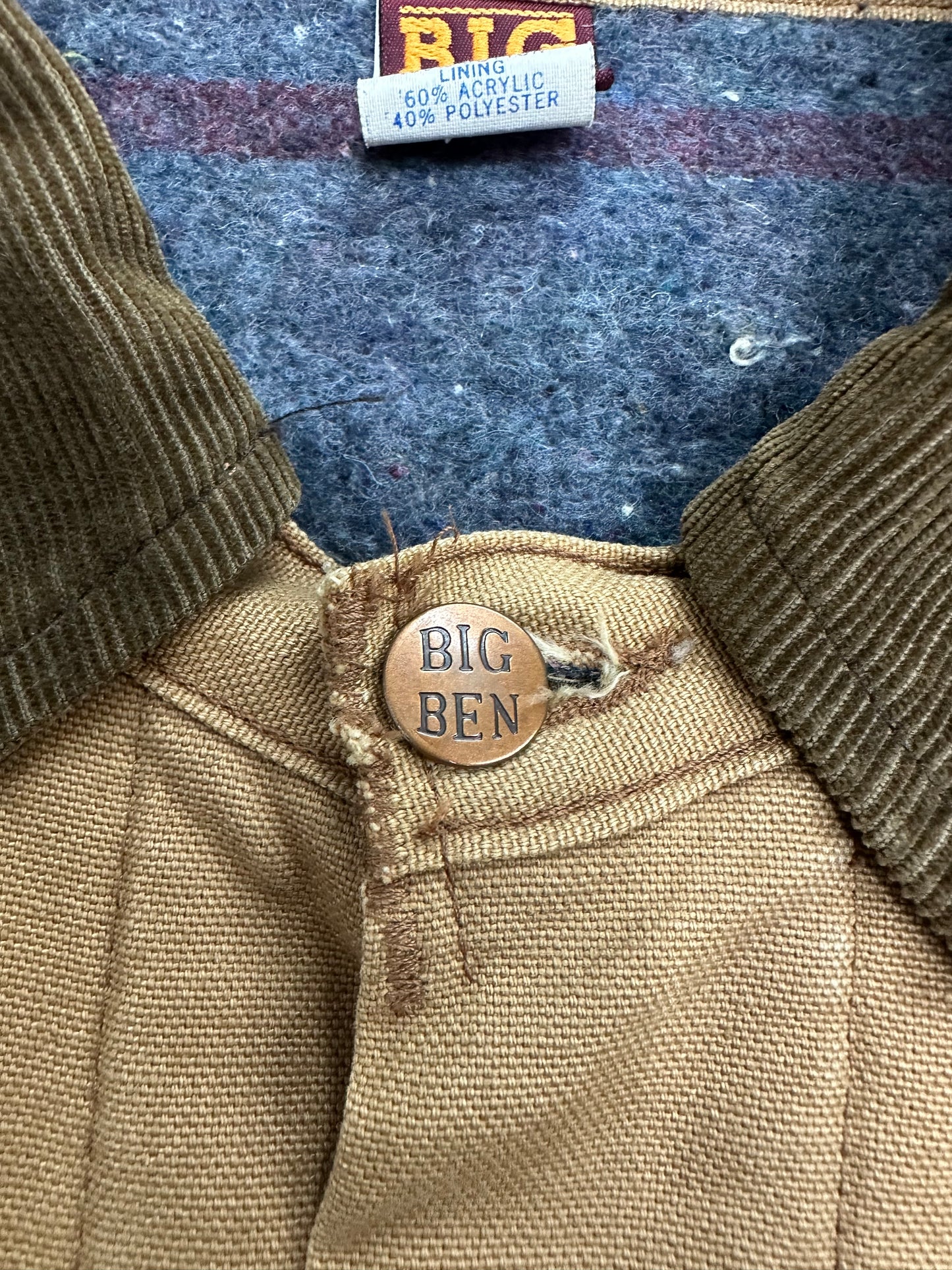[44,XL] 80s BIGBEN Denim Chore Jacket