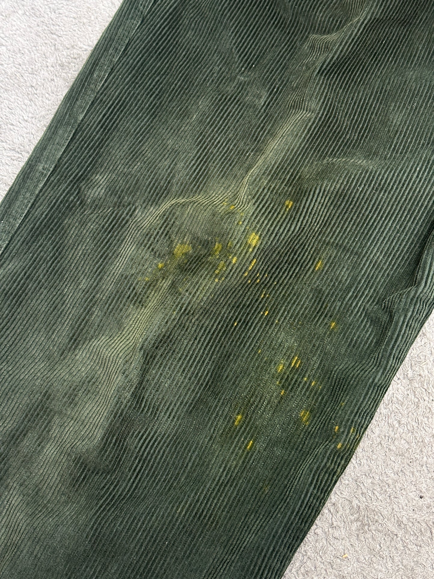 [36] 90s Armani Collezioni Green Corduroy Pants