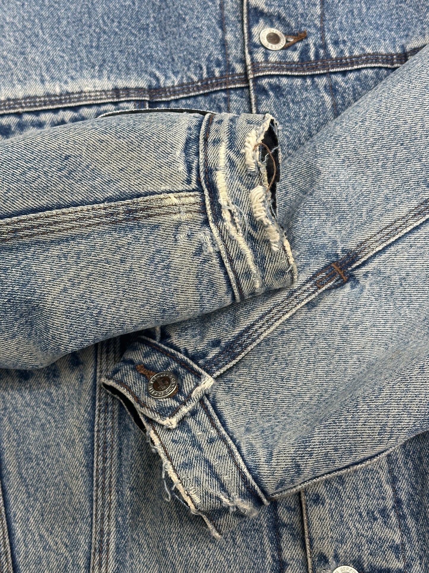 [L] 90s Levi's SilverTab Reversible Denim Quilting Jacket