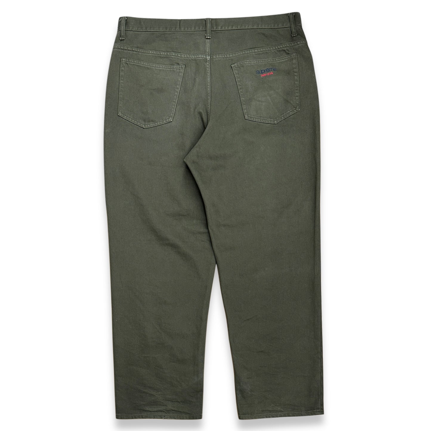 [36] Supreme Baggy Jeans Olive
