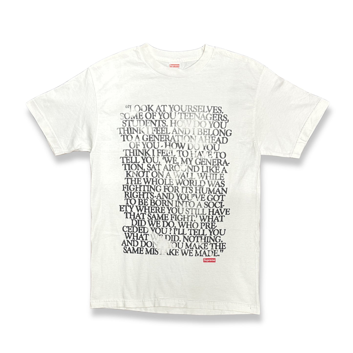 [M] 07SS Supreme Malcolm X Tee