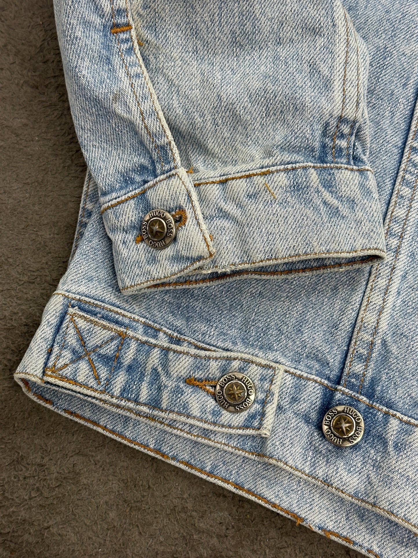 [52] 90s HUGO BOSS Denim Trucker Jacket